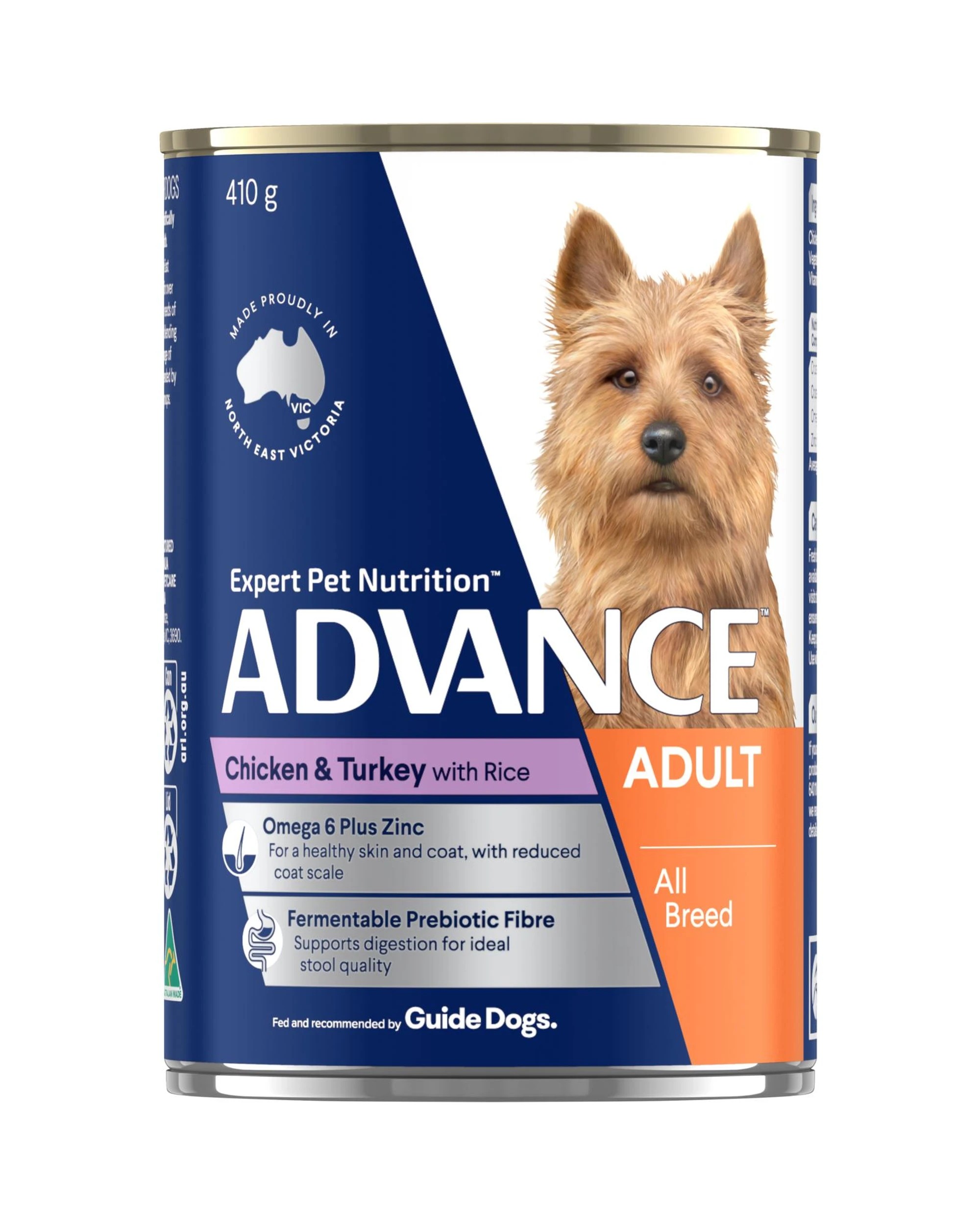 2 Advance Adult All Breed Wet Dog Food Chicken & Turkey w/ Rice 12 x 410g, 2 of 3