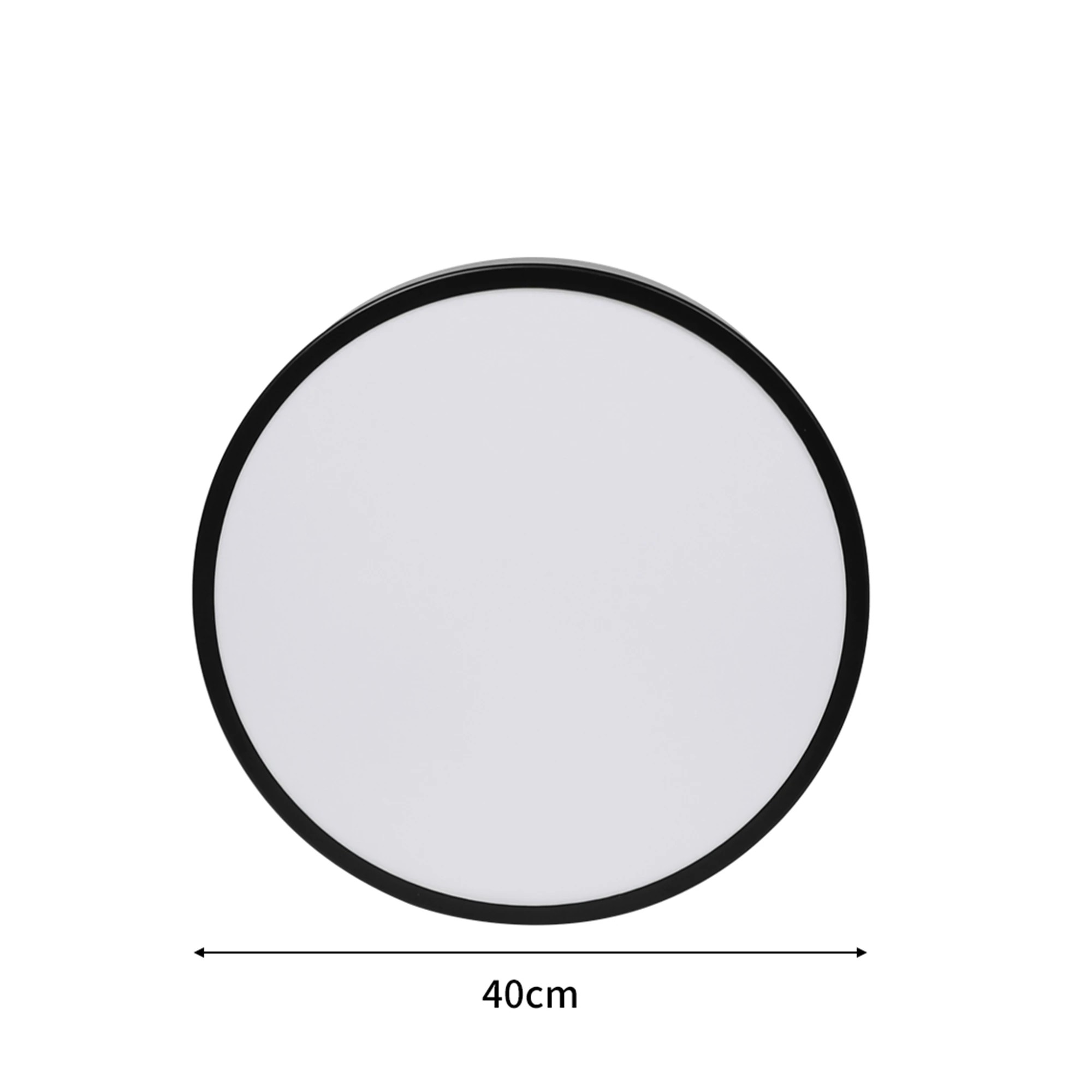 3 Emitto 40Cm 30W Led Ceiling Light - Black, 3 of 5