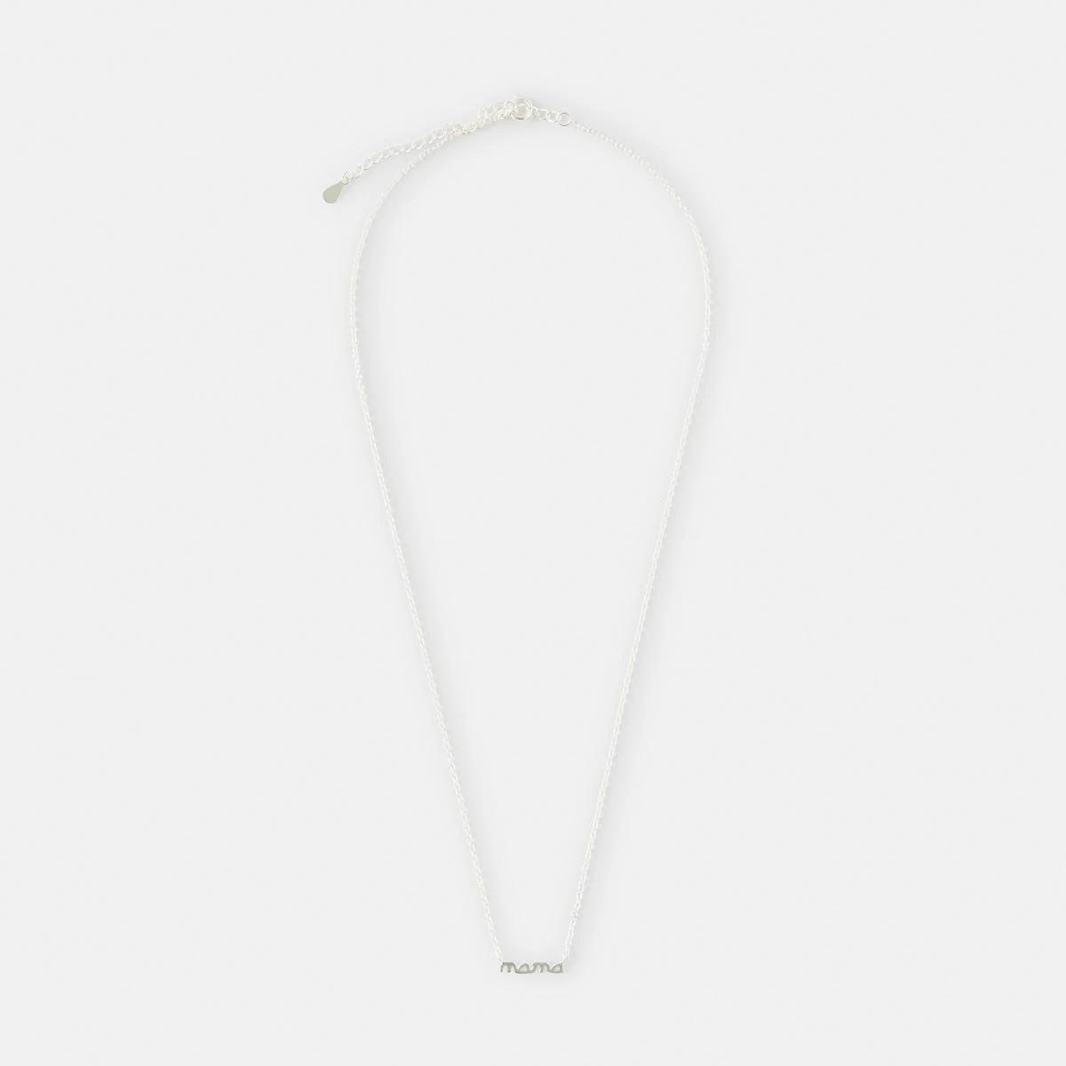2 Mother's Day Sterling Silver 'Mama' Necklace Silver, 2 of 4