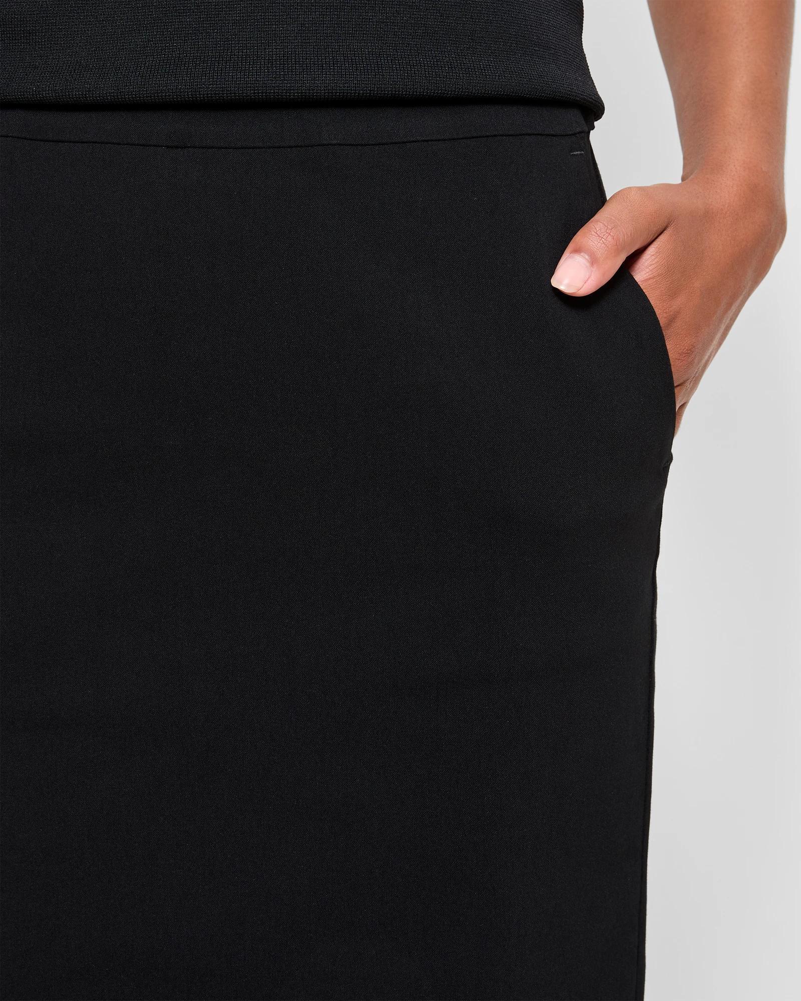 3 Carrie Bengaline Pencil Skirt - Preview BLACK, 3 of 5
