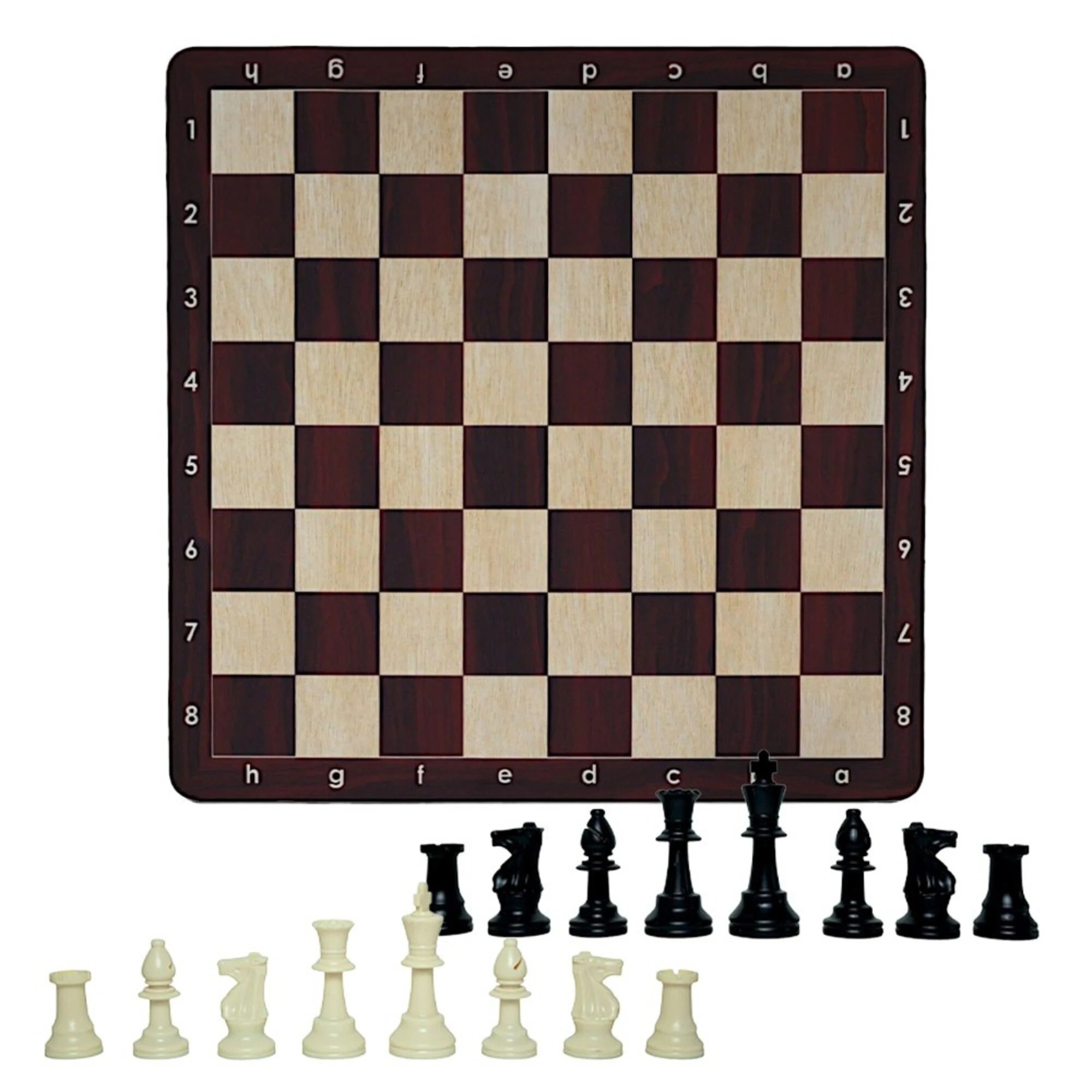 1 LPG Club Chess Set Board Game - Brown Woodgrain, 1 of 5
