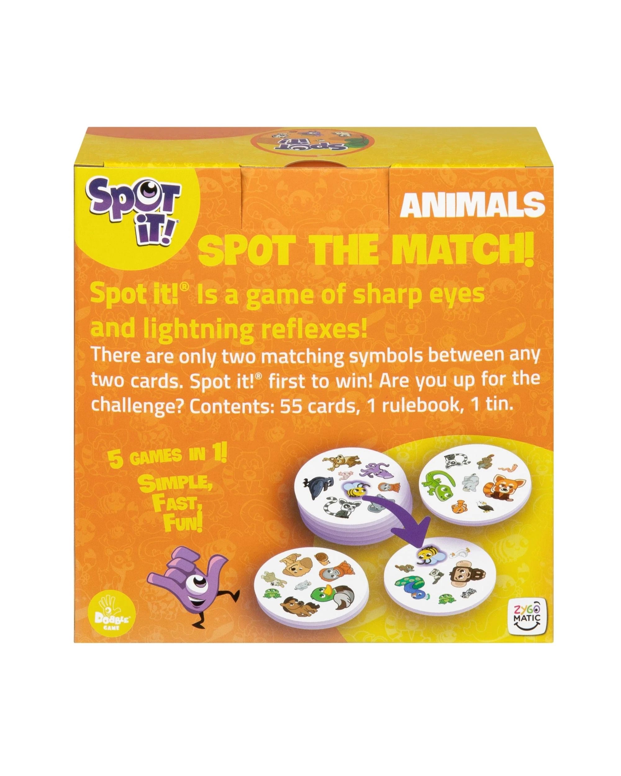 8 Spot It Animals - Refresh -  Card Game, 8 of 8