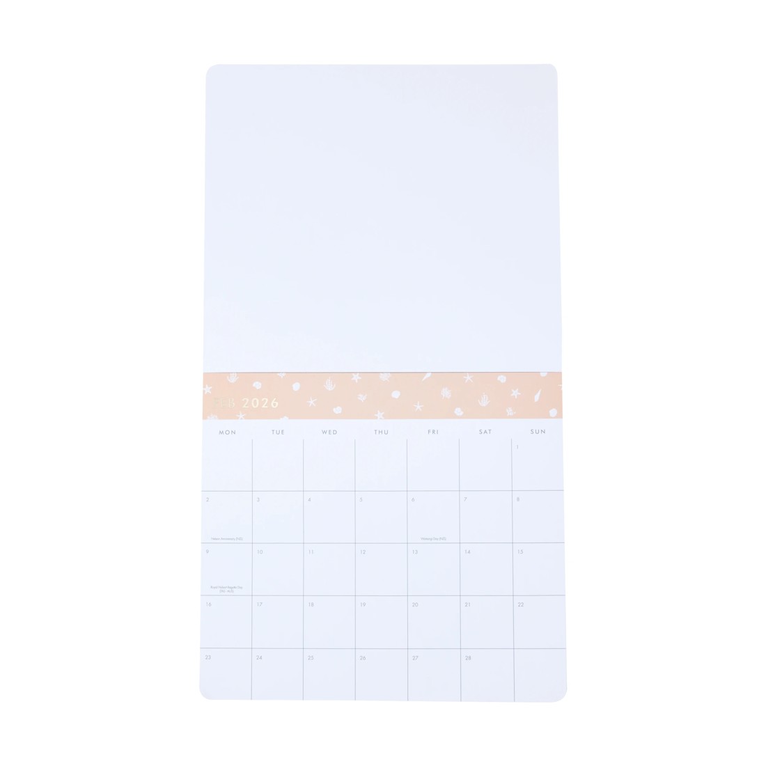 3 2026 Magnetic Shell Calendar - Blue, 3 of 5