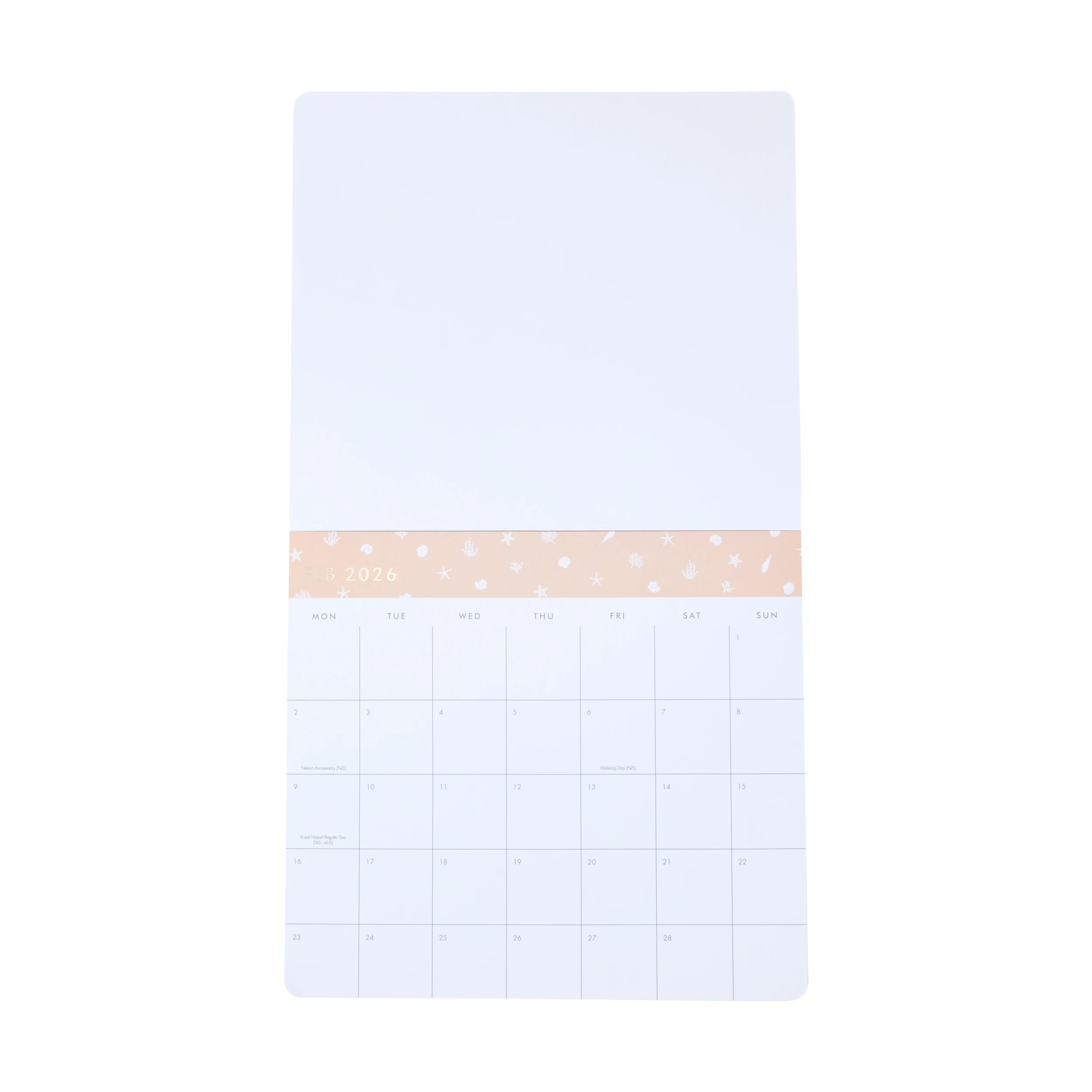 3 2026 Magnetic Shell Calendar - Blue, 3 of 5