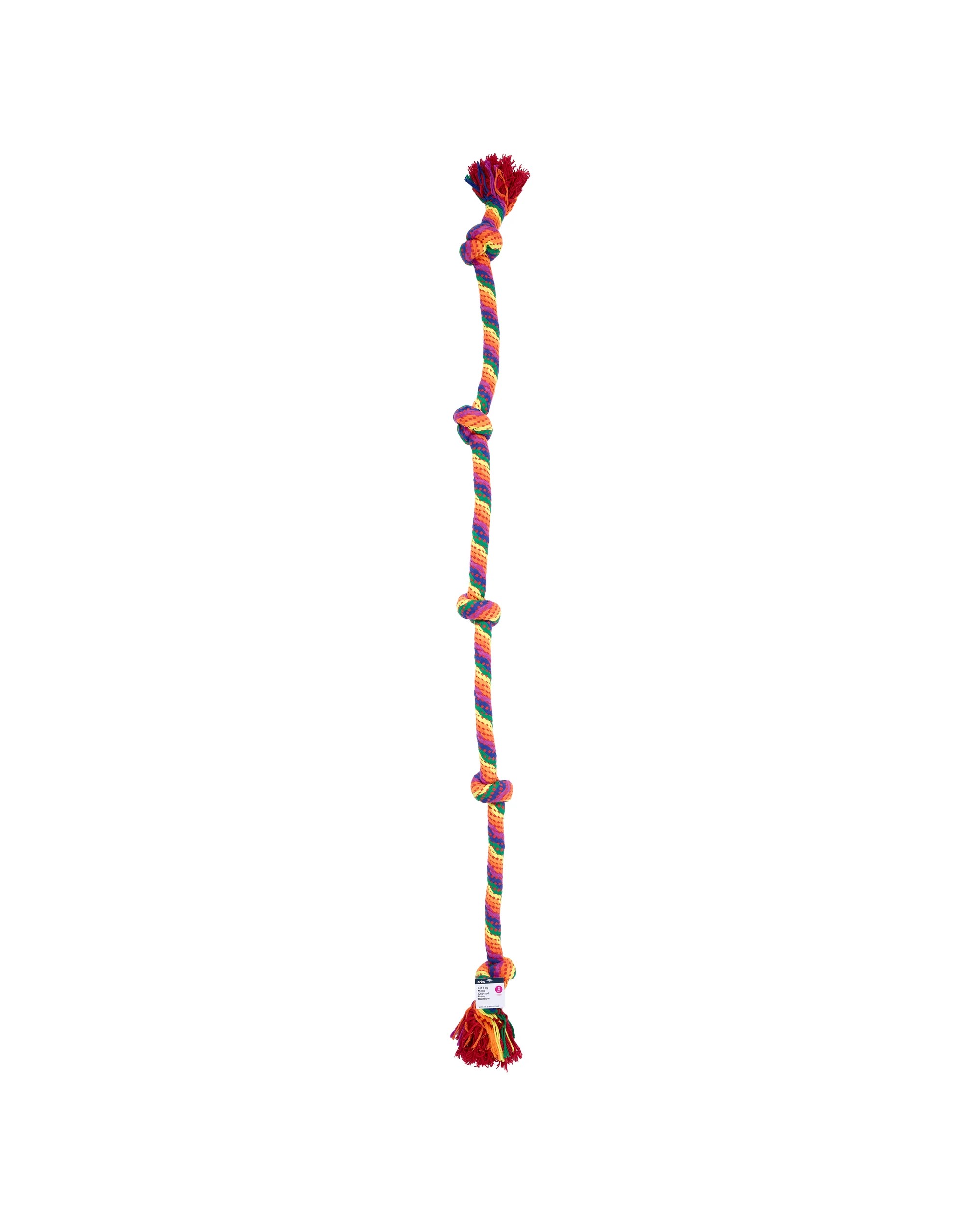 4 Pet Toy Mega Knotted Rope Rainbow, 4 of 4