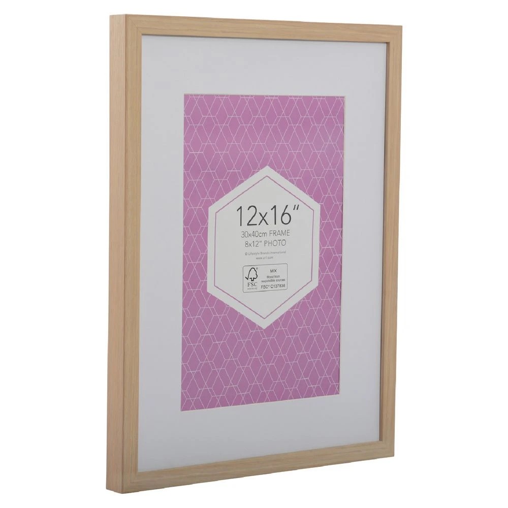 3 Promenade 12x16" Frame Oak, 3 of 6