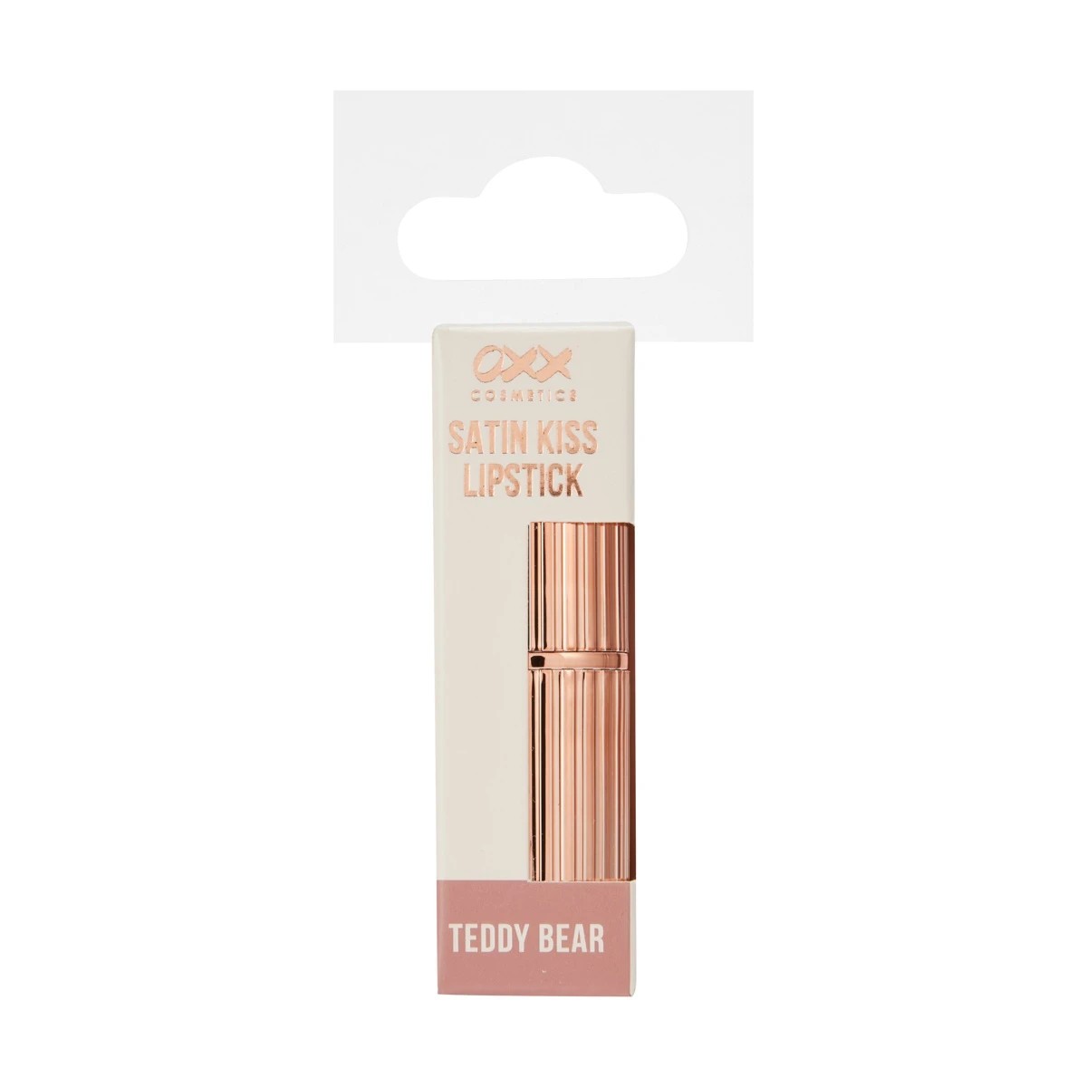2 OXX Cosmetics Sparkling Rose Satin Kiss Lipstick - Teddy Bear, 2 of 7