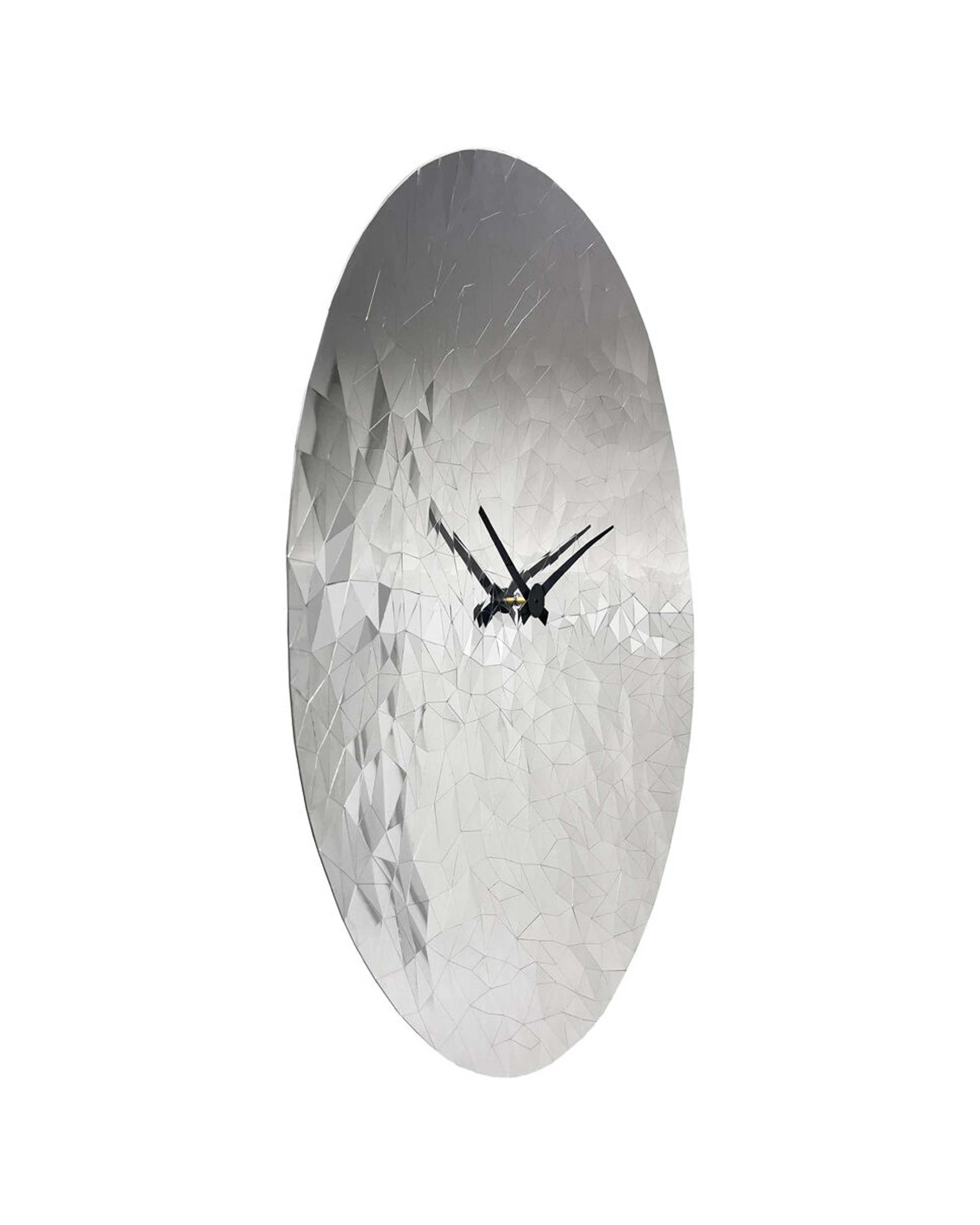 5 NeXtime Large Fragment Wall Clock Dial Stainless Steel Case 80cm - Silver, 5 of 6
