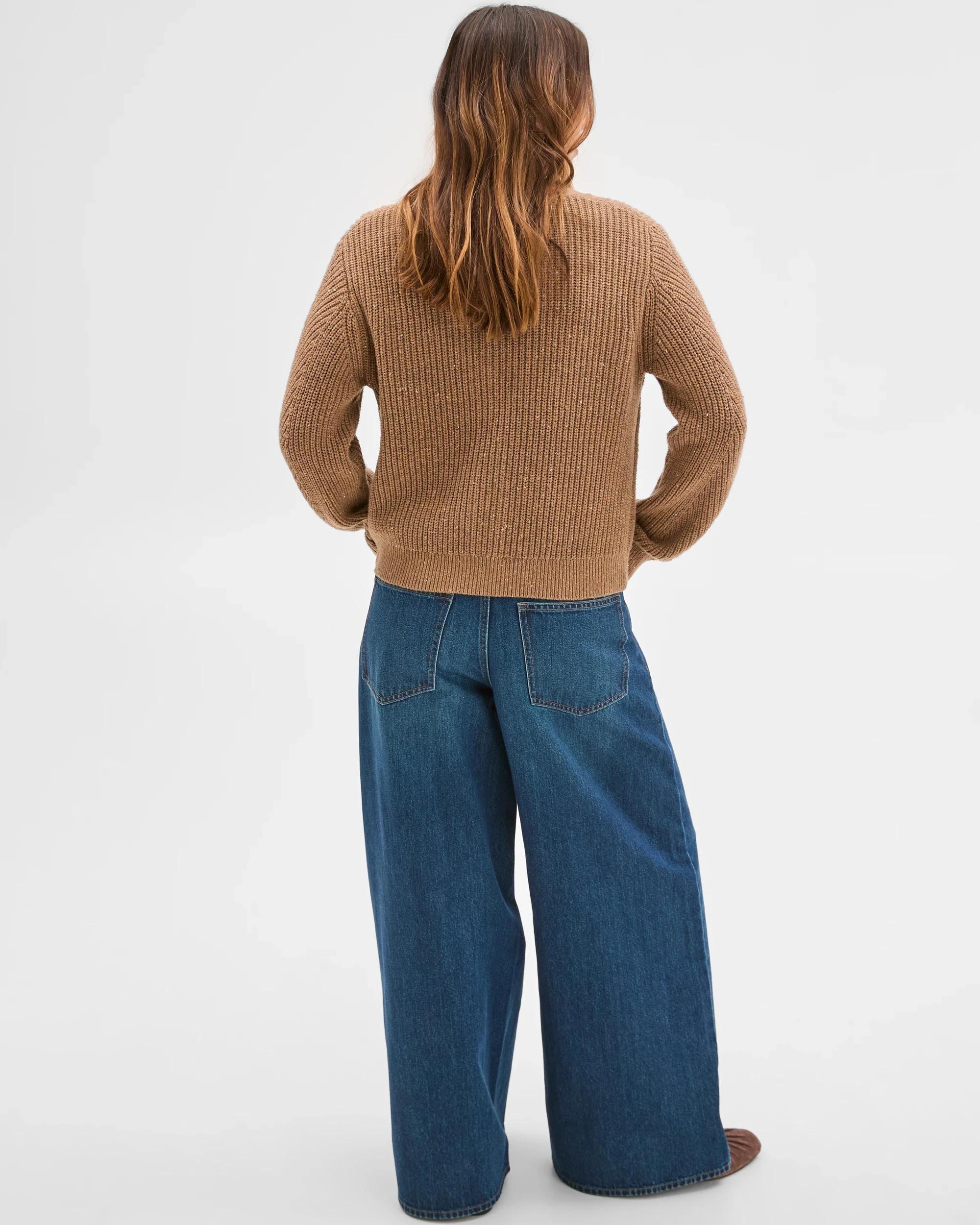 8 Target Woman Australian Cotton Blend V-Neck Knit Cardigan PARTRIDGE, 8 of 8