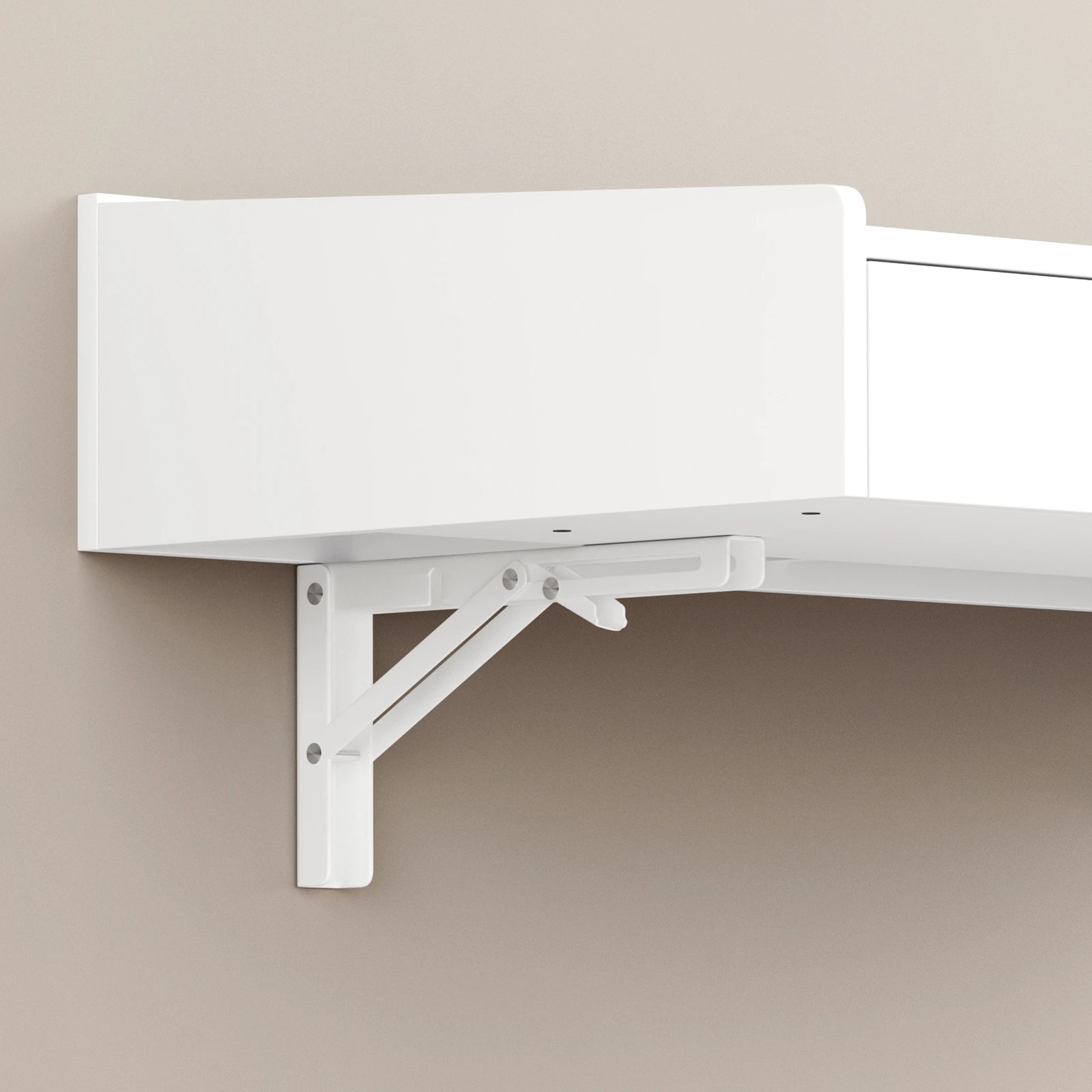 9 Alfordson Dressing Table Stool Floating Makeup LED Vanity Desk - White, 9 of 9