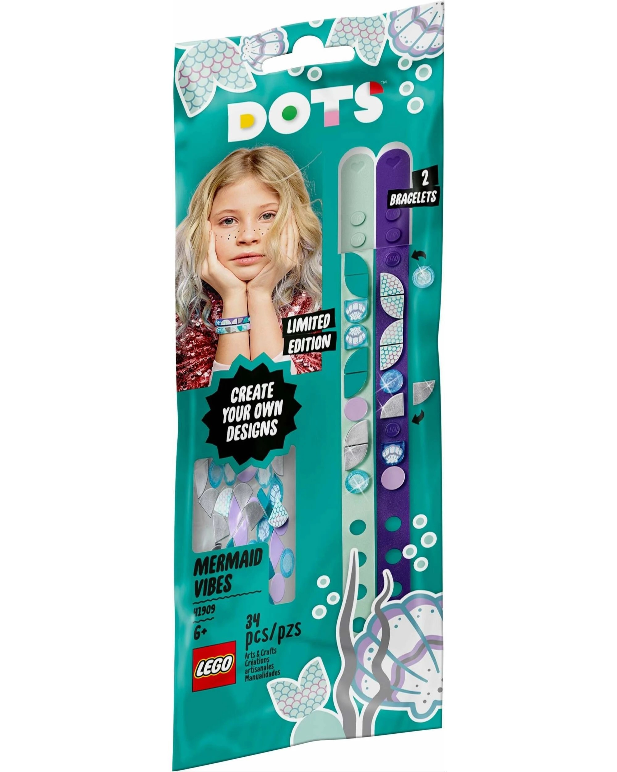 1 LEGO 41909 Mermaid Vibes Bracelets - DIY Friendship Bracelet Kit, 1 of 5