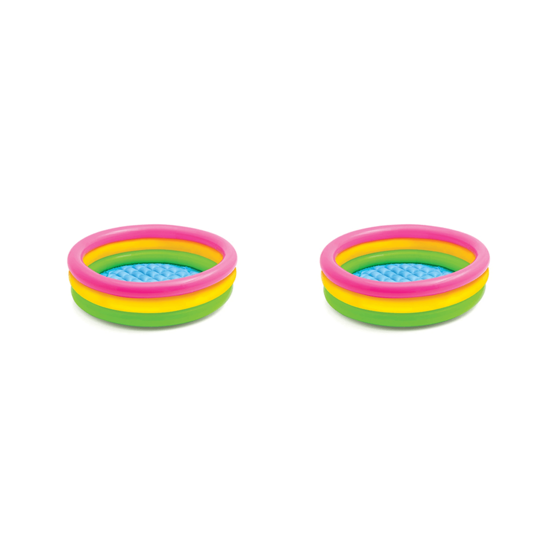 1 INTEX Inflatable Baby Pool 86x25cm 2PK Soft Floor 3 Ring Design Value Pack - Multi, 1 of 4