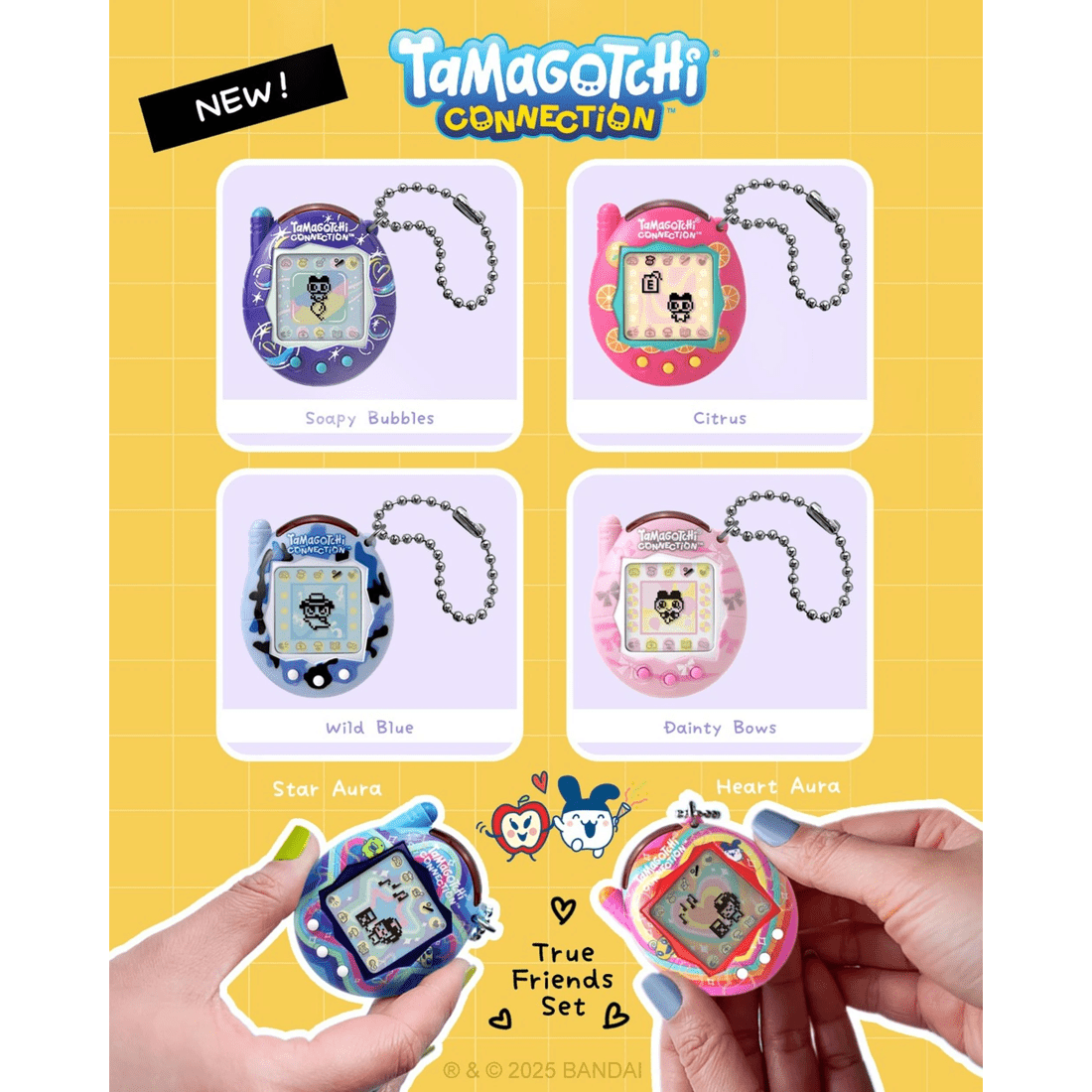 8 Bandai Tamagotchi Connection True Friends Set Twin Pack - Heart Aura and Star Aura - Multi, 8 of 9