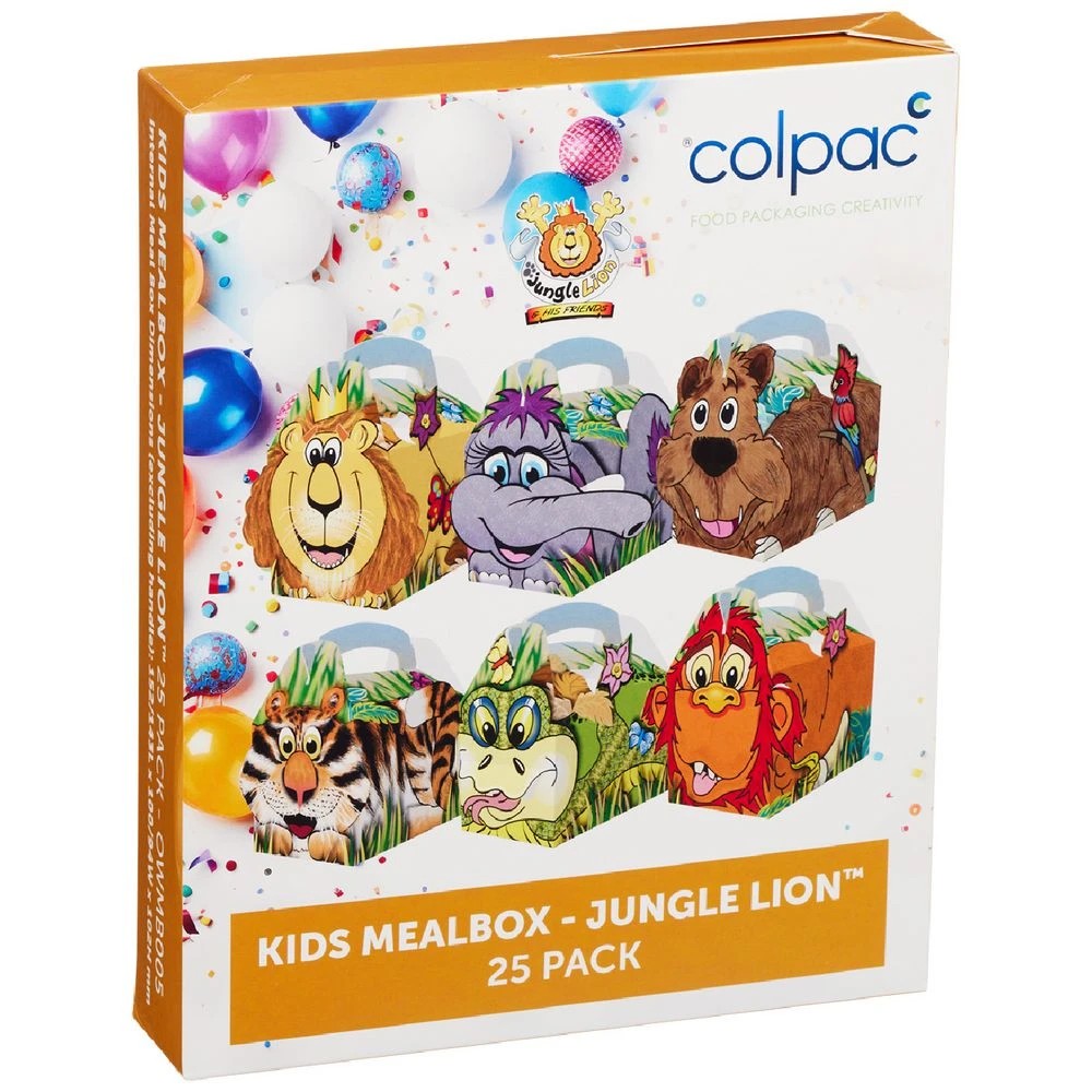 1 Colpac Kids Mealbox Jungle Lion 25 Pack, 1 of 9