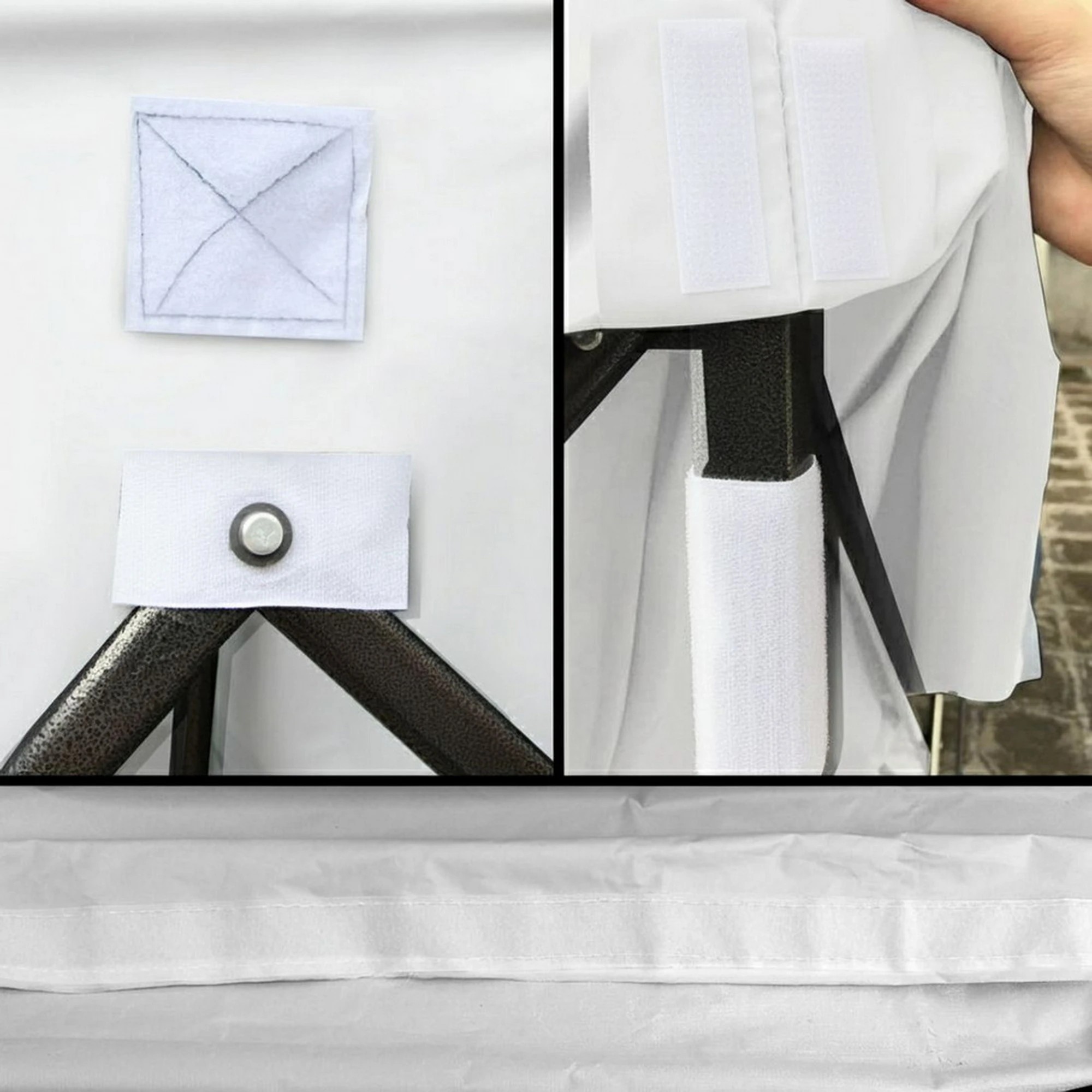 9 Instahut Gazebo Pop Up Marquee  Folding Tent 500D Oxford Fabric - White, 9 of 10