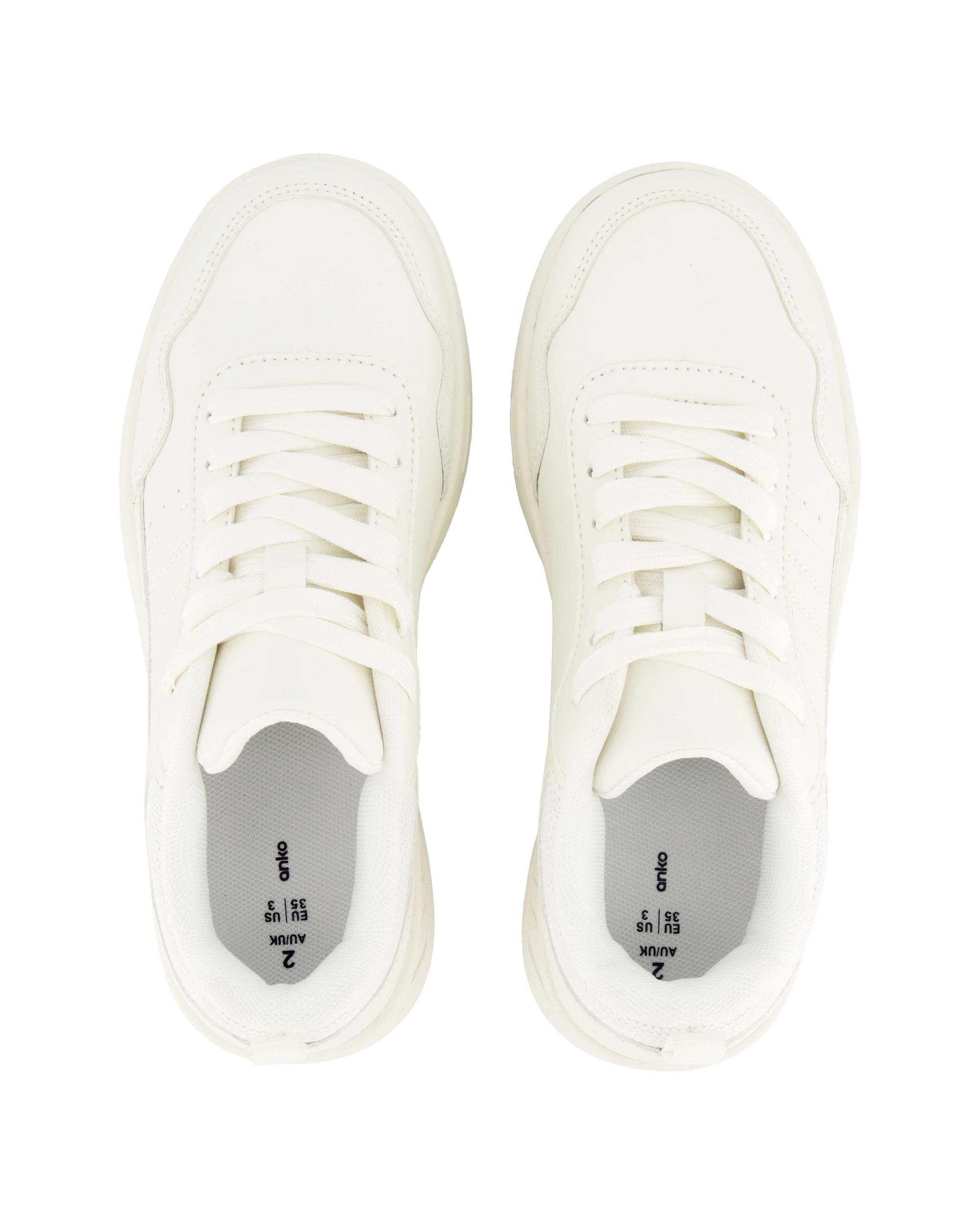 2 Senior PU Casual Sneakers White, 2 of 5