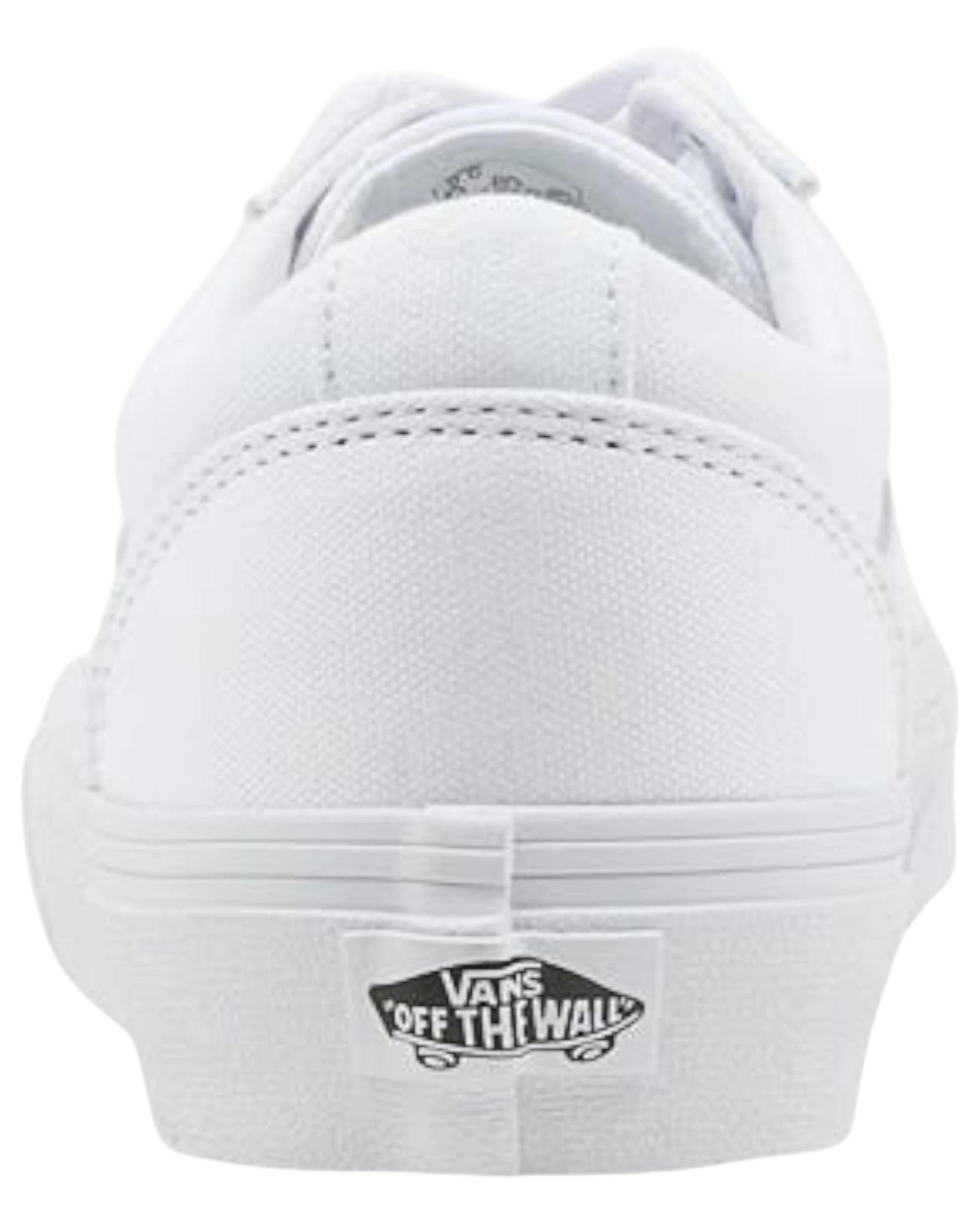 4 Vans Mens Ward Low Top Canvas White/ White Lace Up Shoes White, 4 of 5