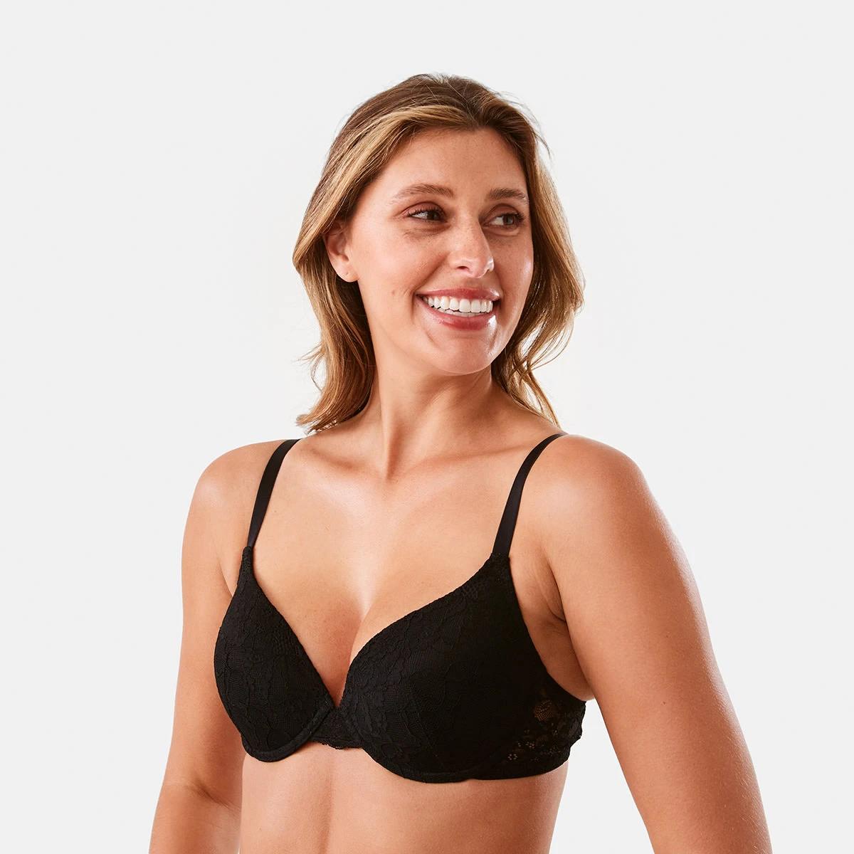 2 Lace T-shirt Bra BLACK, 2 of 6