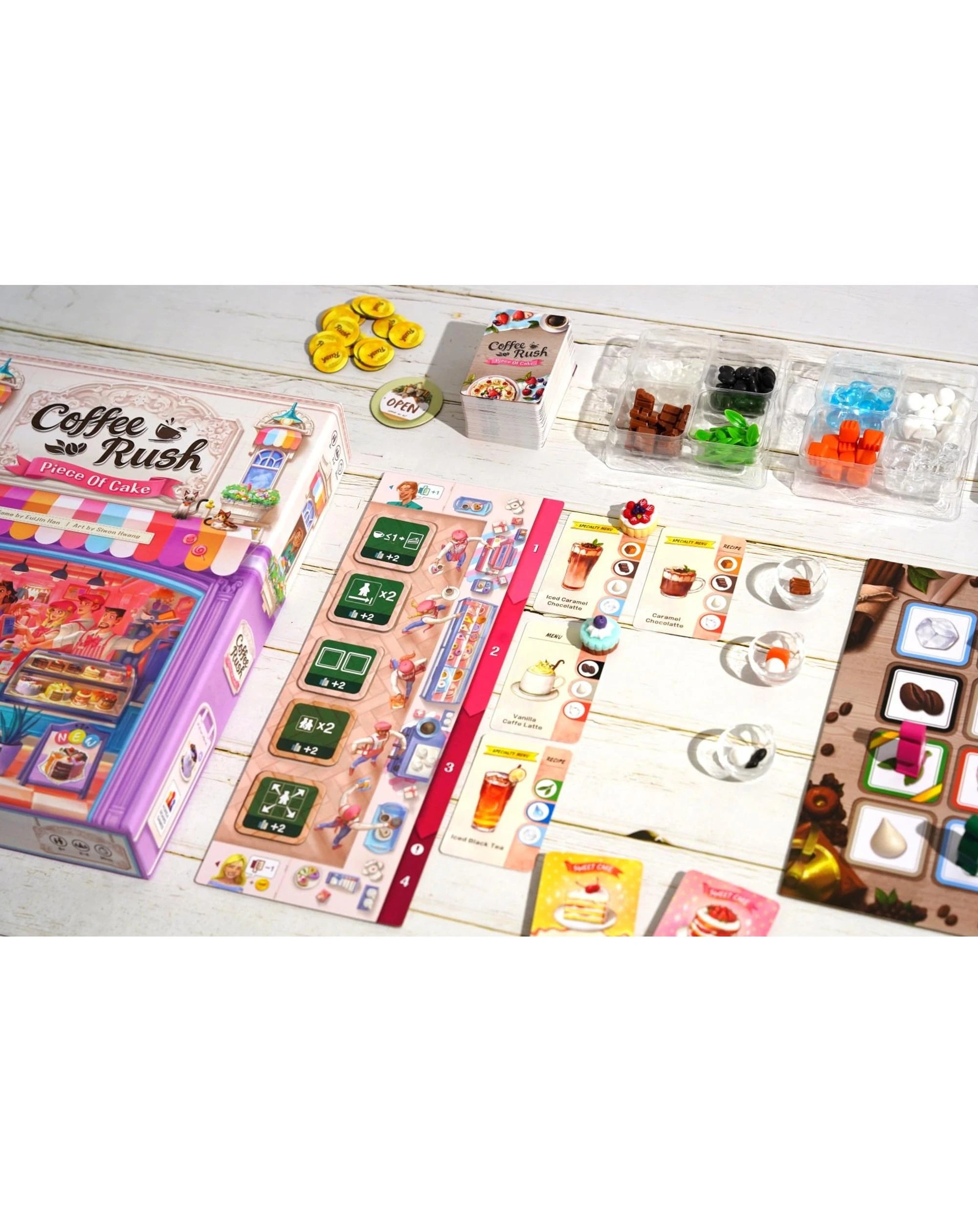 3 Coffee Rush Piece of Cake Expansion Board Game, 3 of 10