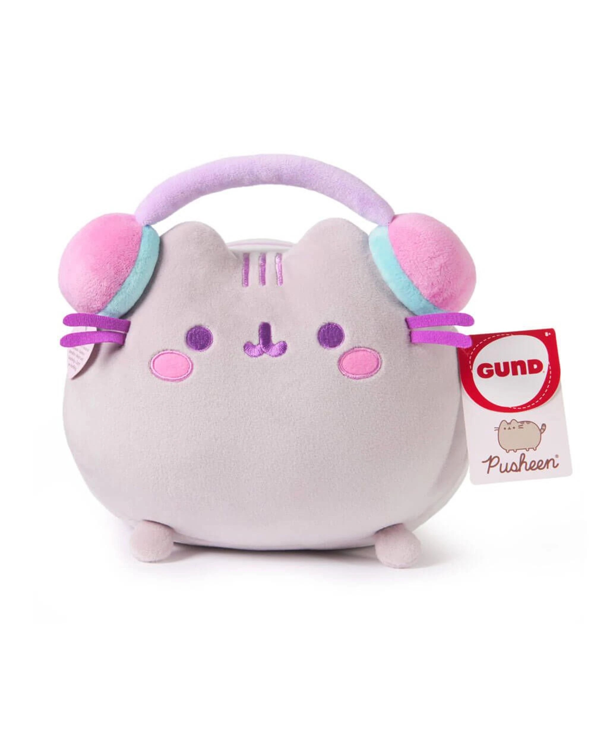 1 Pusheen Gamer Girl Log Squisheen 20cm Plush, 1 of 8