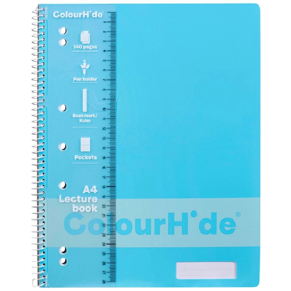 1 ColourHide A4 Lecture Book 140 Page Sky Blue, 1 of 1