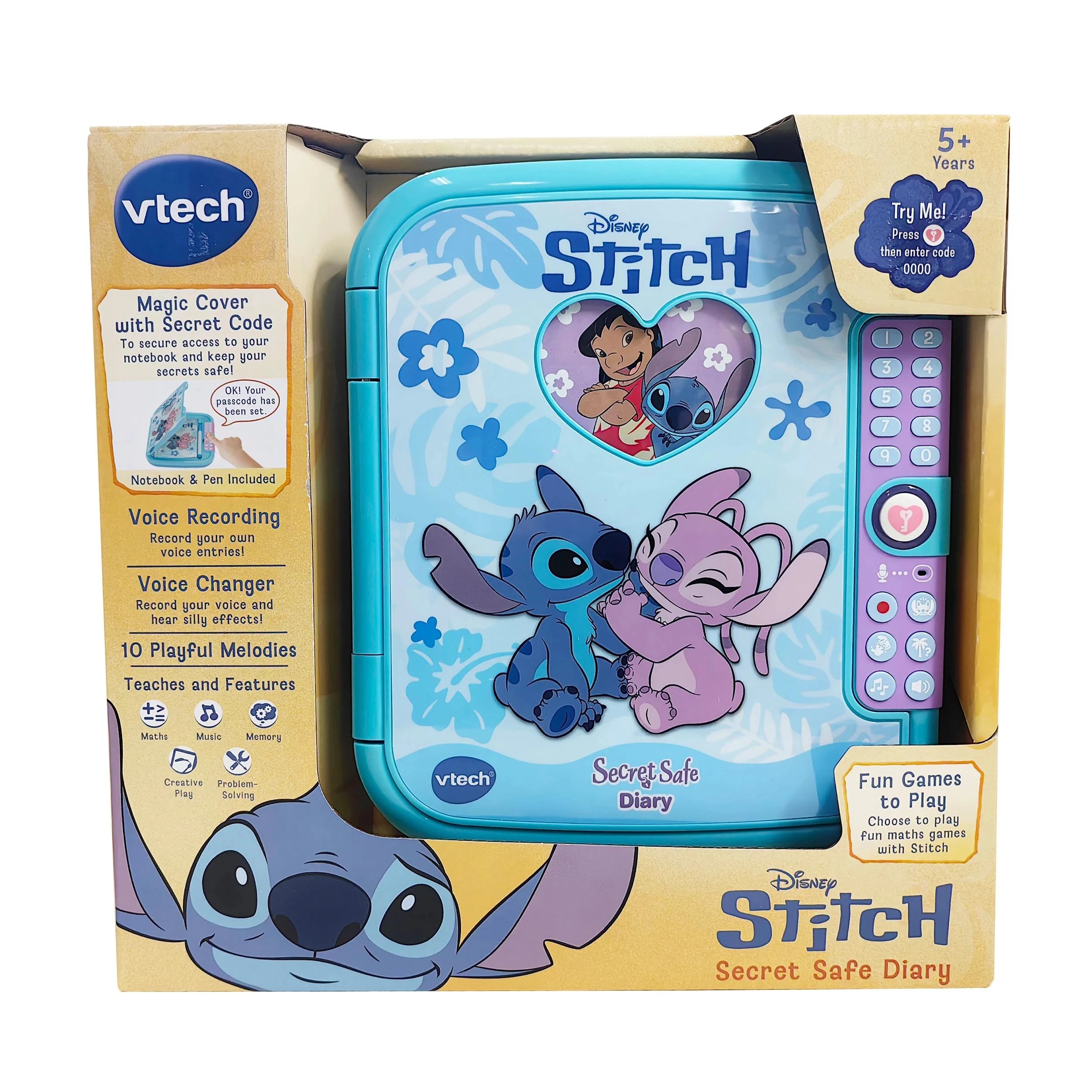 1 VTech Stitch Secret Safe Diary - Multi, 1 of 4