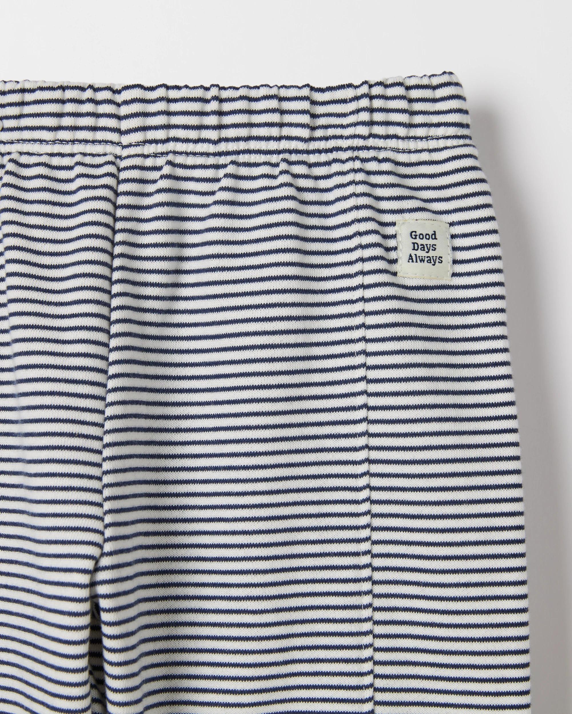 5 Target Baby Organic Cotton Striped Trackpants BLACK IRIS GARDENIA, 5 of 5