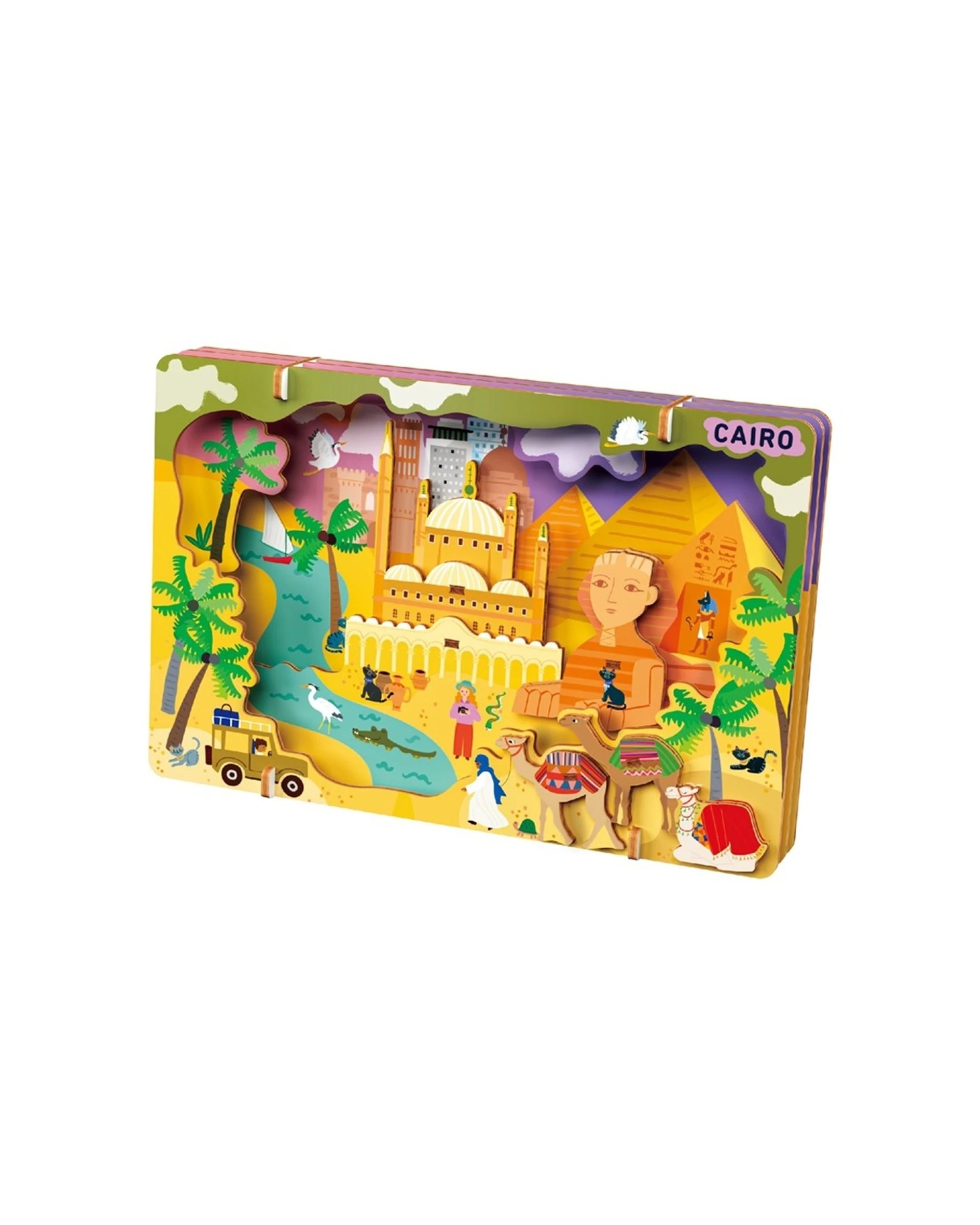 3 Avenir Create My 3D Cityscape Wooden Puzzle Kids Construction Toy Cairo, 3 of 3