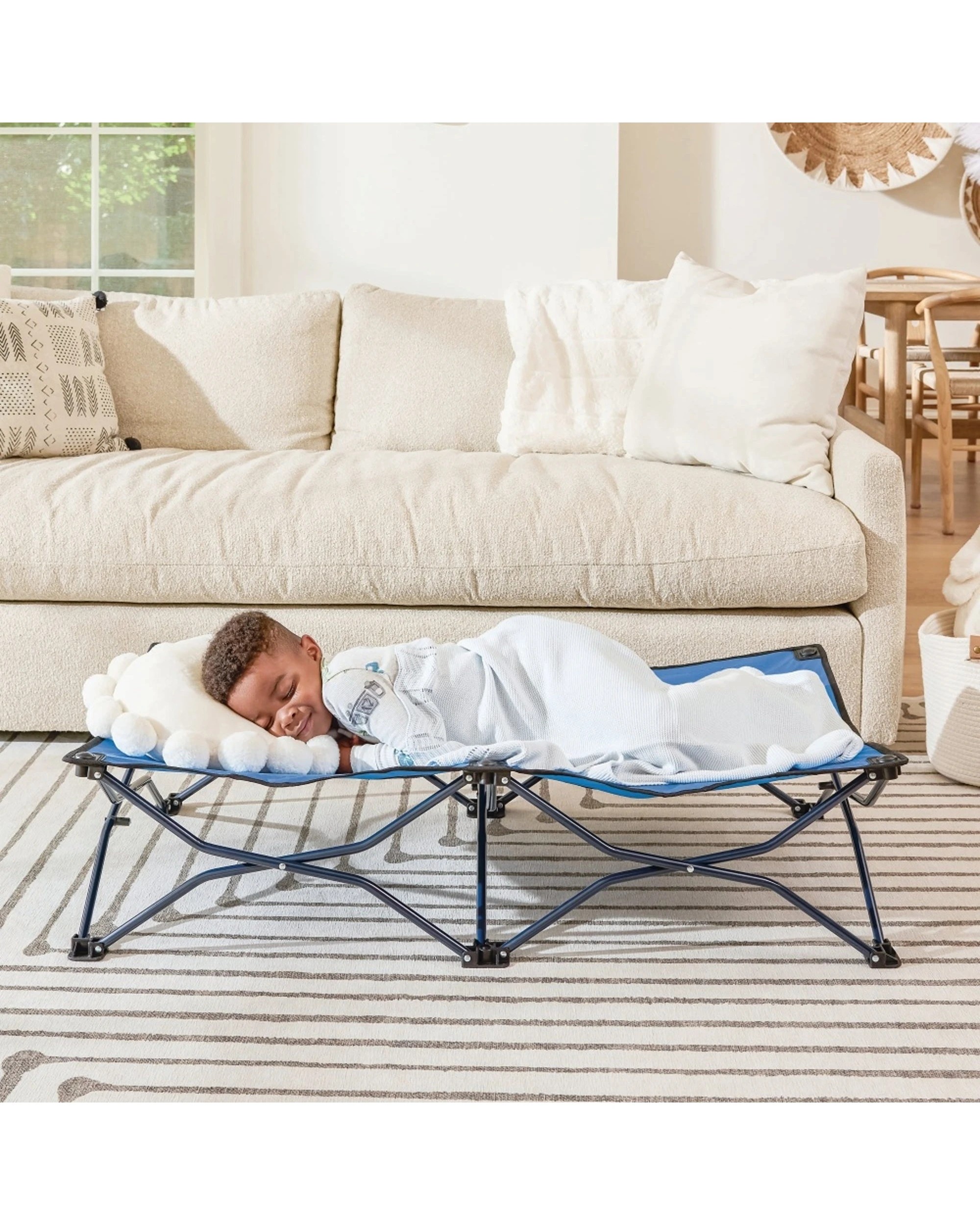 5 Regalo My Cot Portable Toddler Travel Bed Foldable Portable Design 78x24.5x9 Inch - Blue, 5 of 5