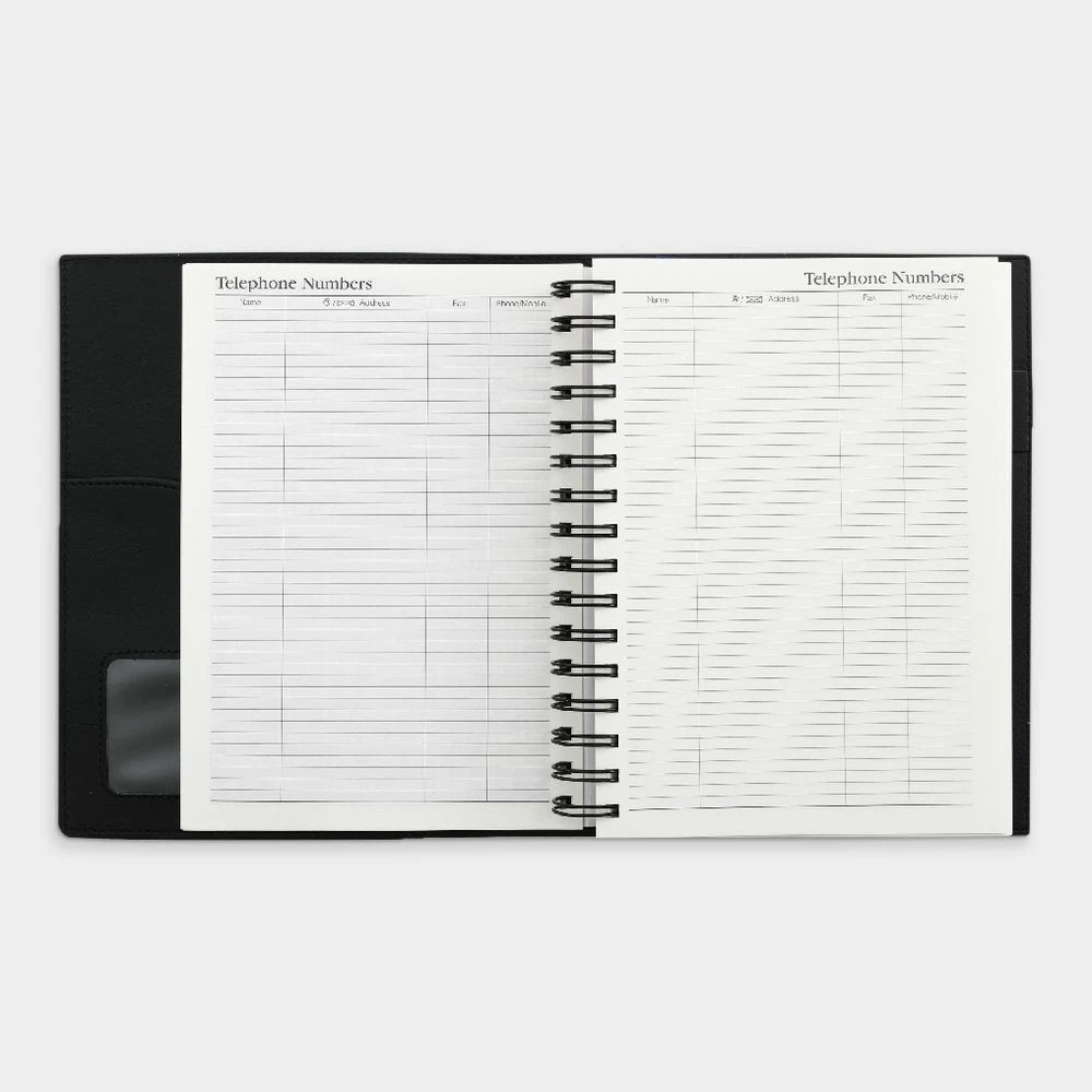 6 Collins Debden Vanessa A5 Day-to-Page Undated Diary Black, 6 of 8