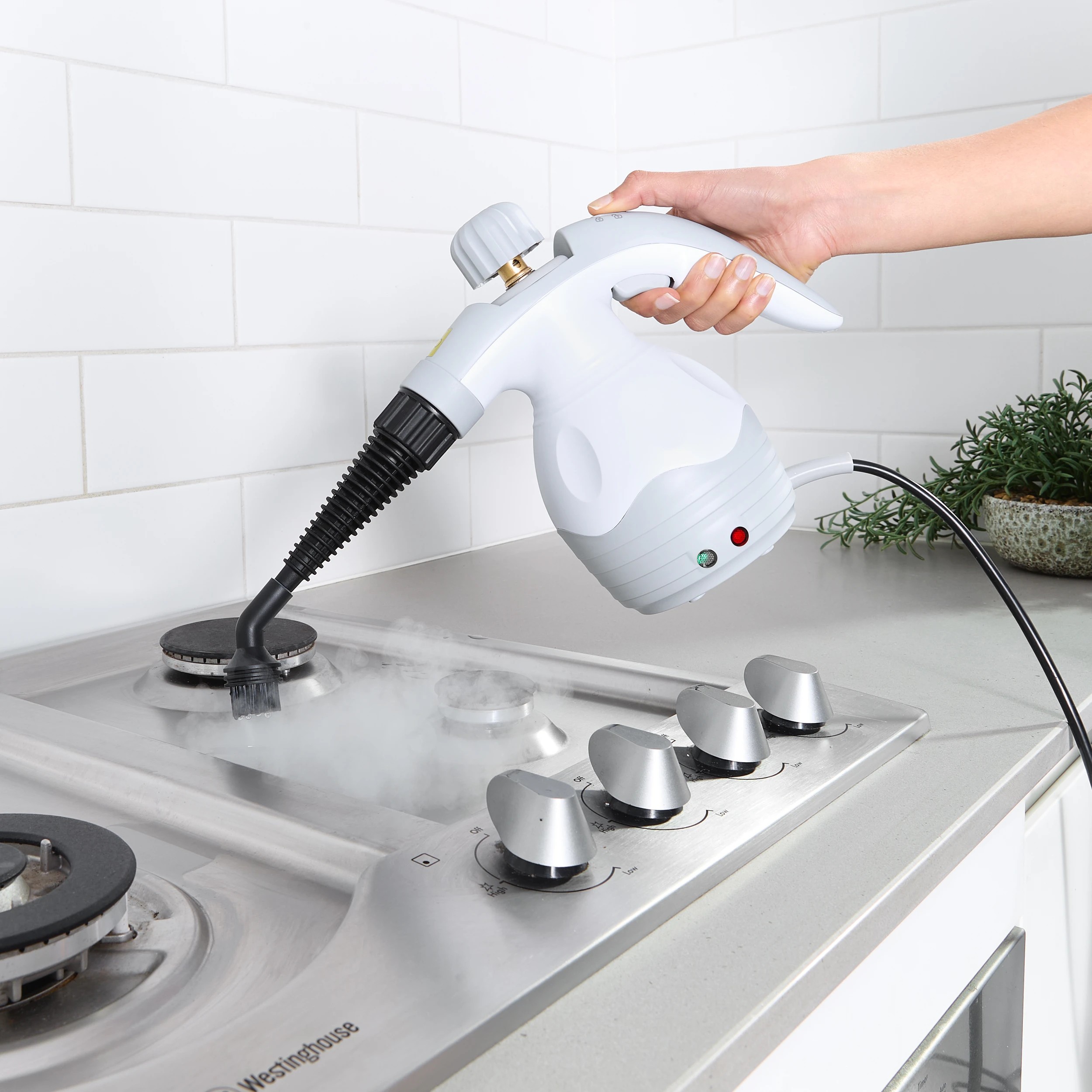 1 Handheld Steam Cleaner - White, 1 of 7