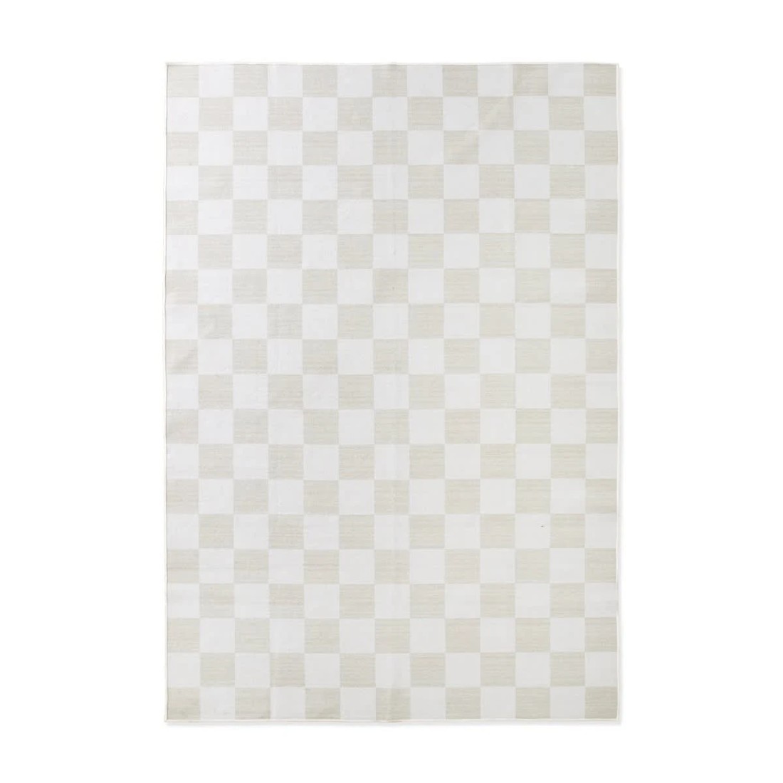 6 Check Washable Rug - Beige, Large - 235cm x 160cm, 6 of 9