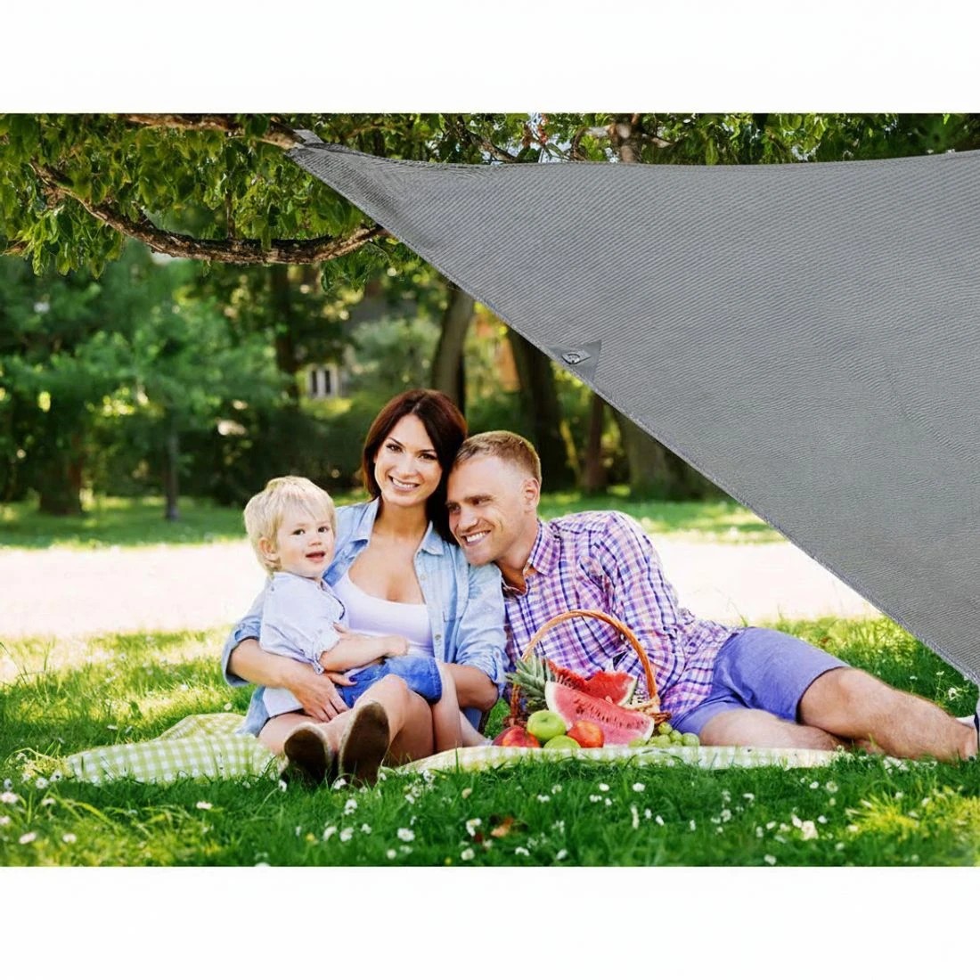 5 Caravan Privacy Screen Roll Out Awning 4Mx1.95M End Wall Side Sun Shade - Grey, 5 of 7