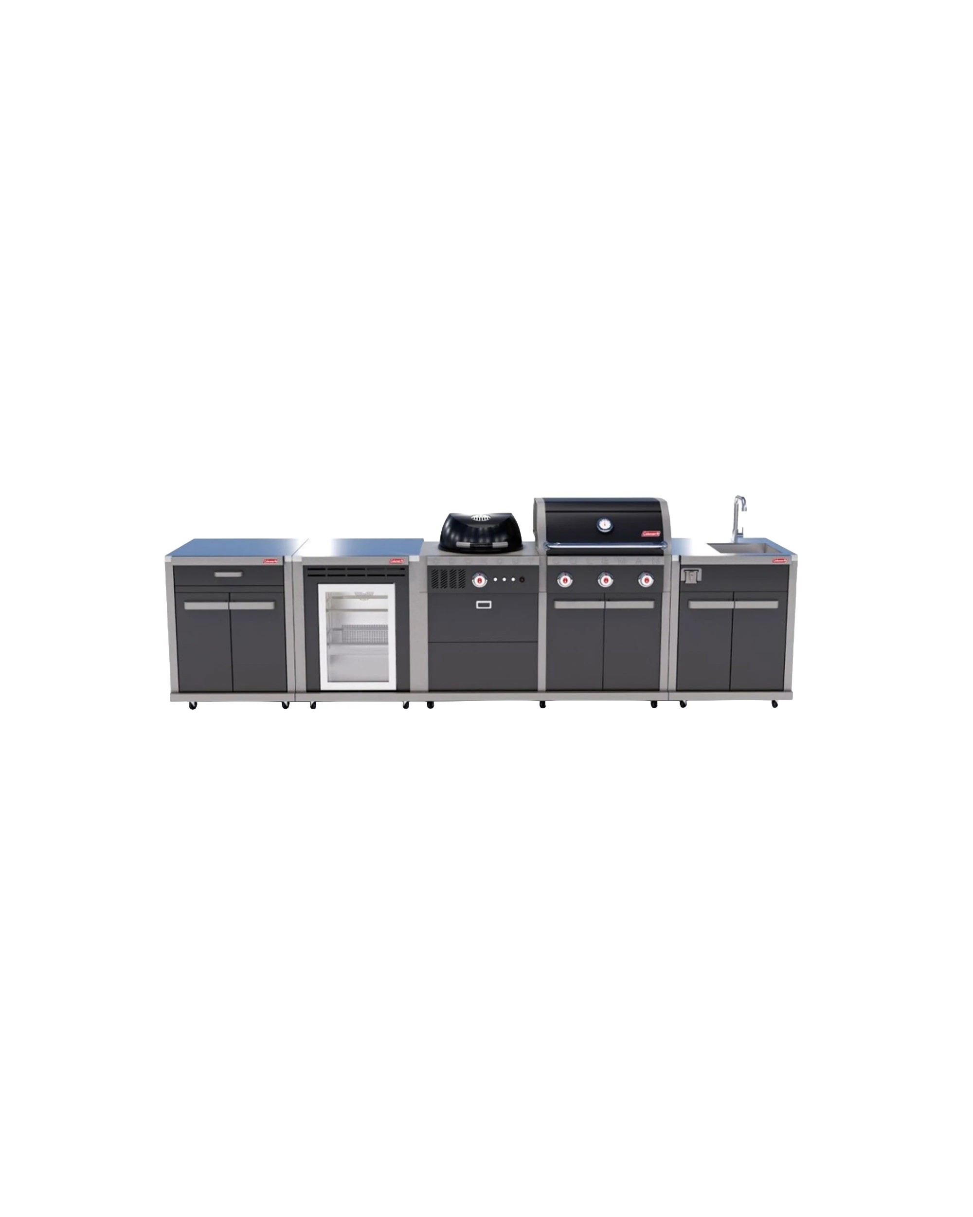 1 Coleman Revolution Dual Fuel Kitchen/Sink Fridge & Storage Modules - Gloss - Black, 1 of 7