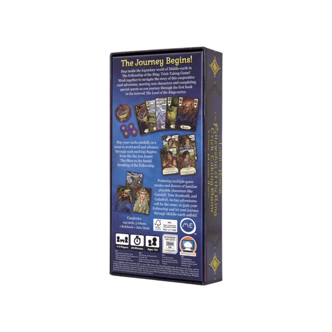 2 Gamegenic The Lord of the Rings: The Fellowship of the Ring Trick Taking Game, 2 of 7