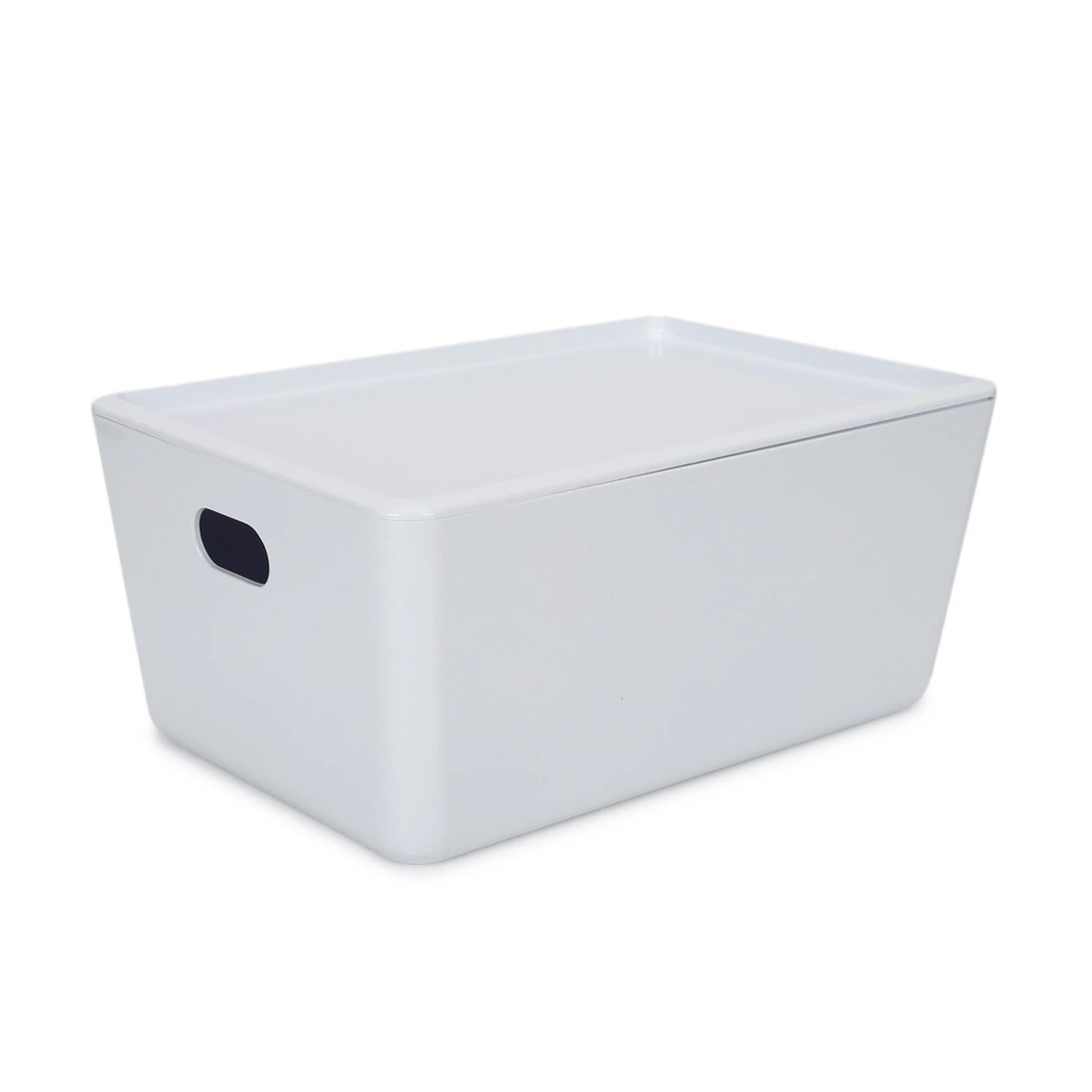 7 4L Smooth and Shiny Plastic Tub - White, 7 of 8