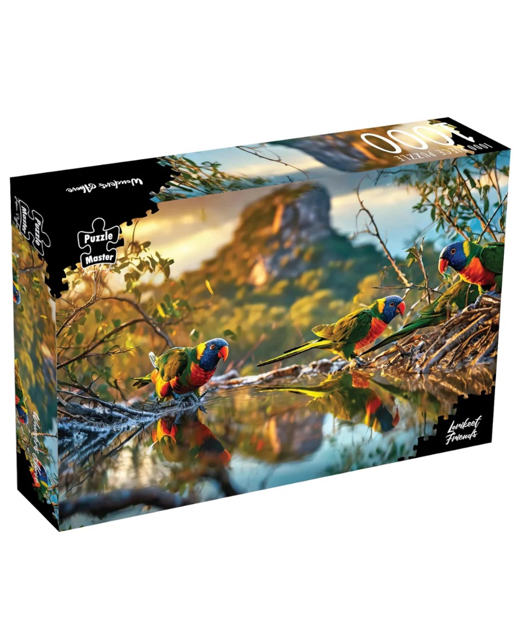 1 Puzzle Master Lorikeet Friends 2.0 1000 Piece Jigsaw Puzzle, 1 of 2