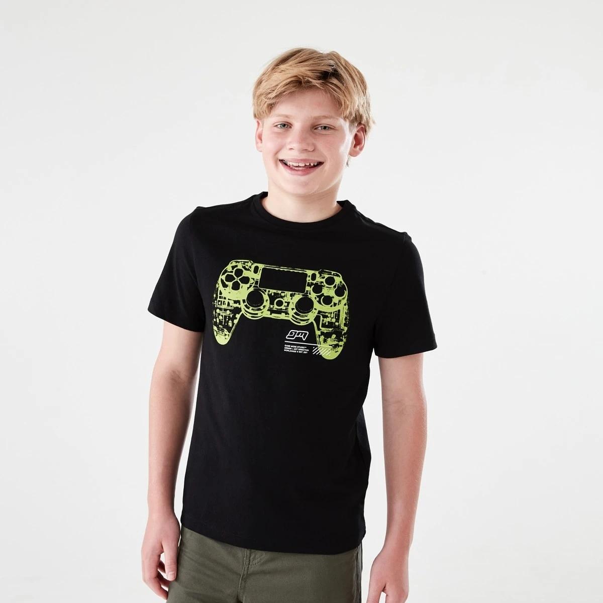 1 Short Sleeve Print T-shirt XRAY GAME BLACK, 1 of 6