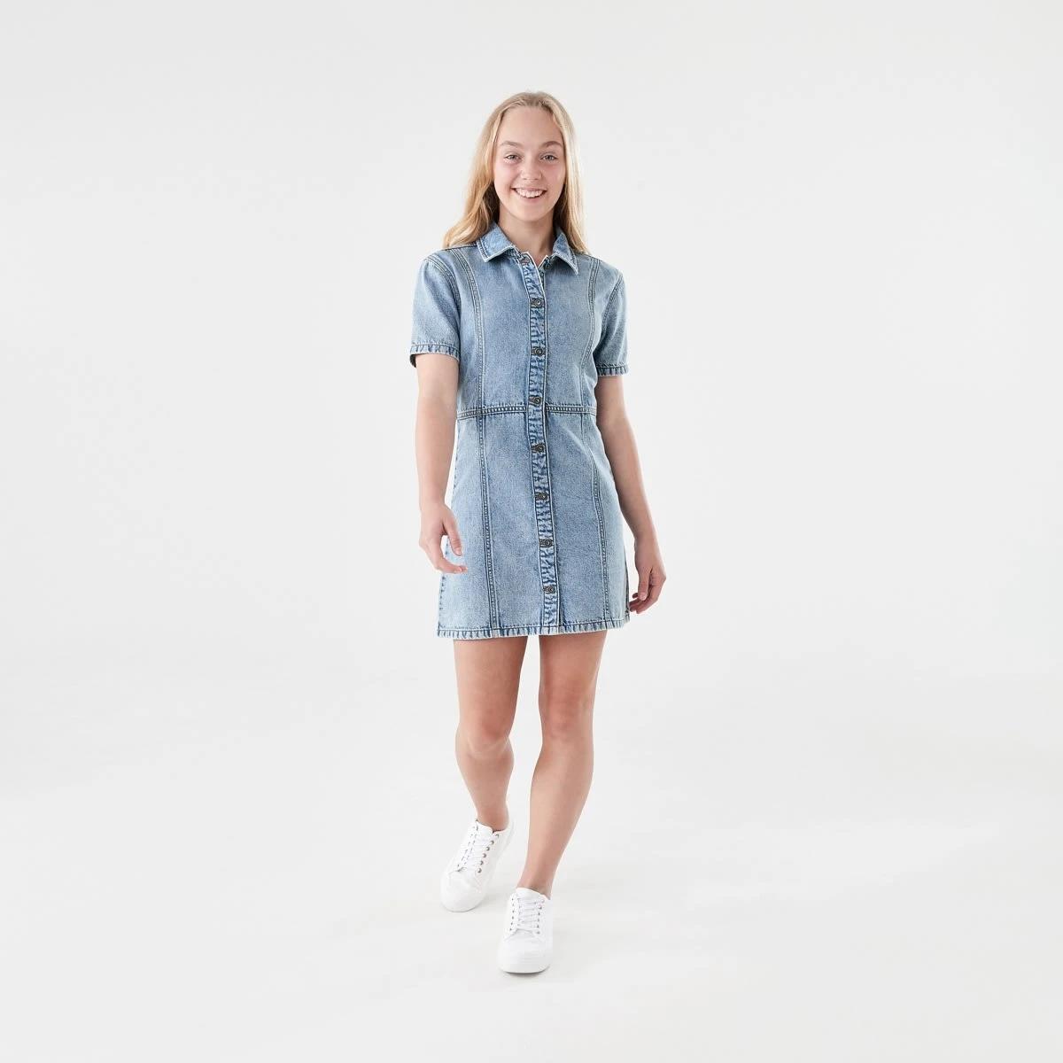 6 Denim Dress LIGHT WASH, 6 of 7