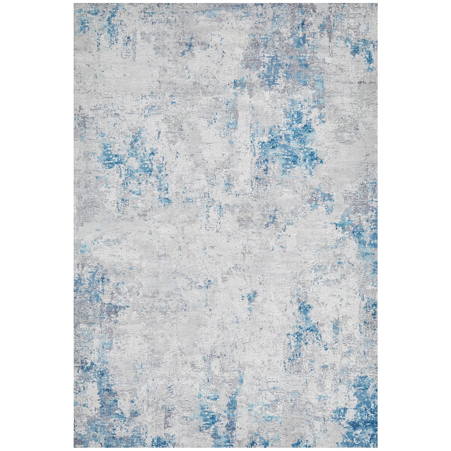 2 Common Ground Rugs Bazaar 132 140x70cm - Small Power Loomed Floor Rug - Blue, 2 of 9