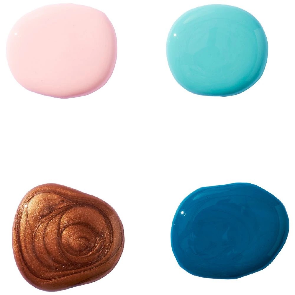 4 Born Pre-Mixed Acrylic Pouring Paint Set Beach Bliss 4 Pack, 4 of 4