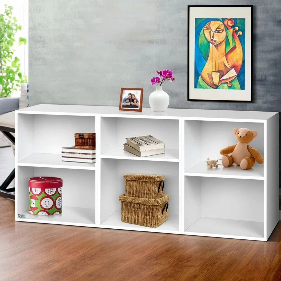 8 Artiss Bookshelf Set of 3 - White, 8 of 8