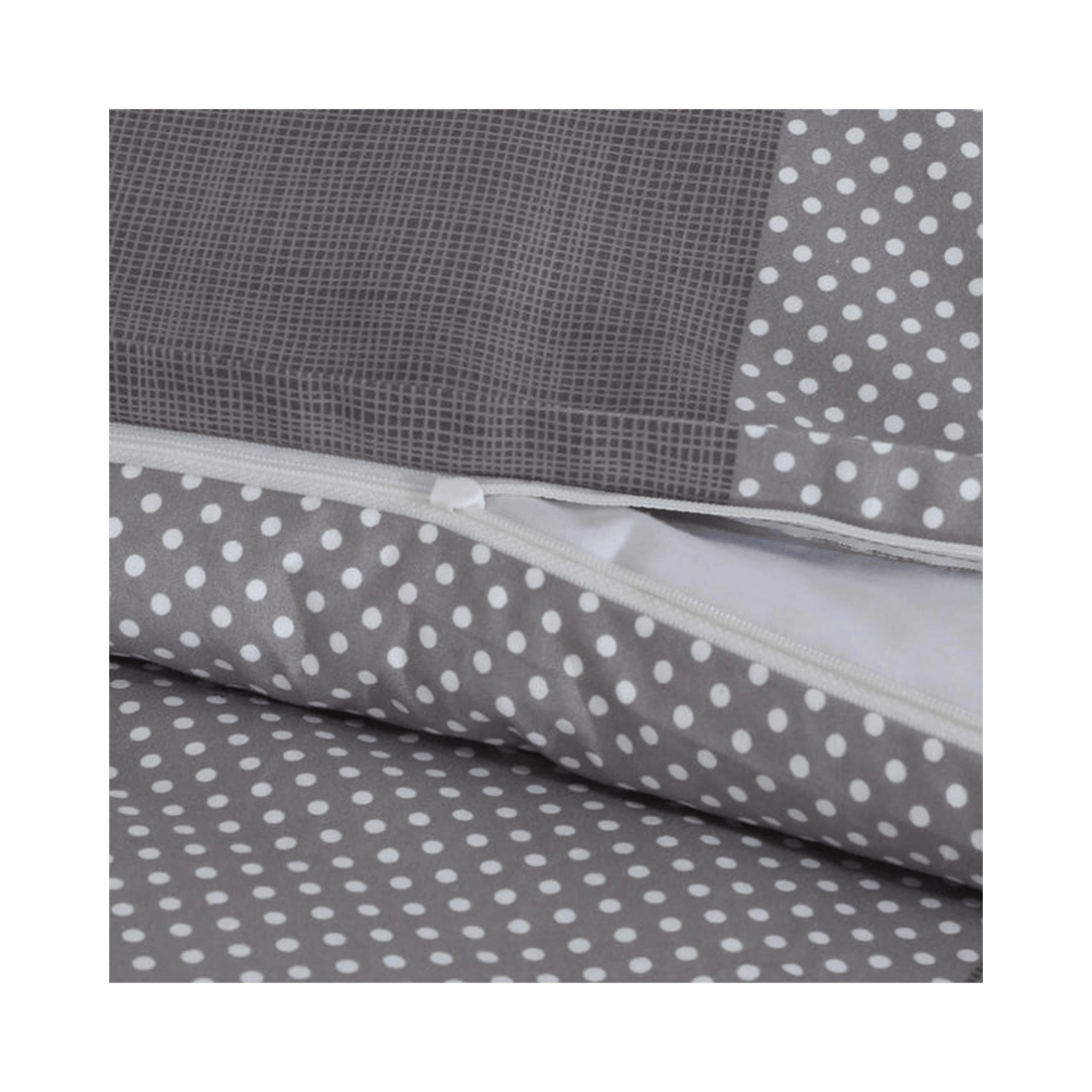 3 Amsons King Single Quilt Cover Set, Premium Double-Brushed Microfiber, Grey Check
 - King Single Bed
 - pattern, 3 of 6