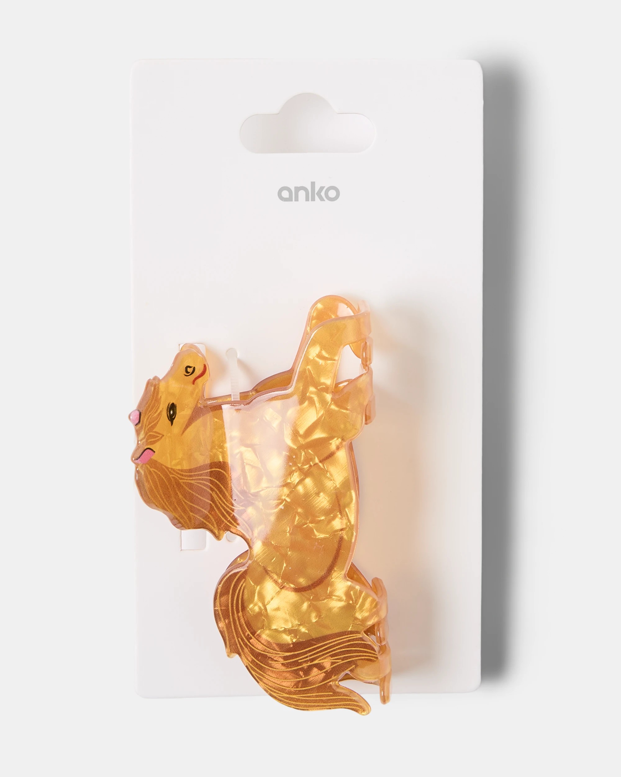 4 Brown Novelty Horse Claw Hair Clip, 4 of 4