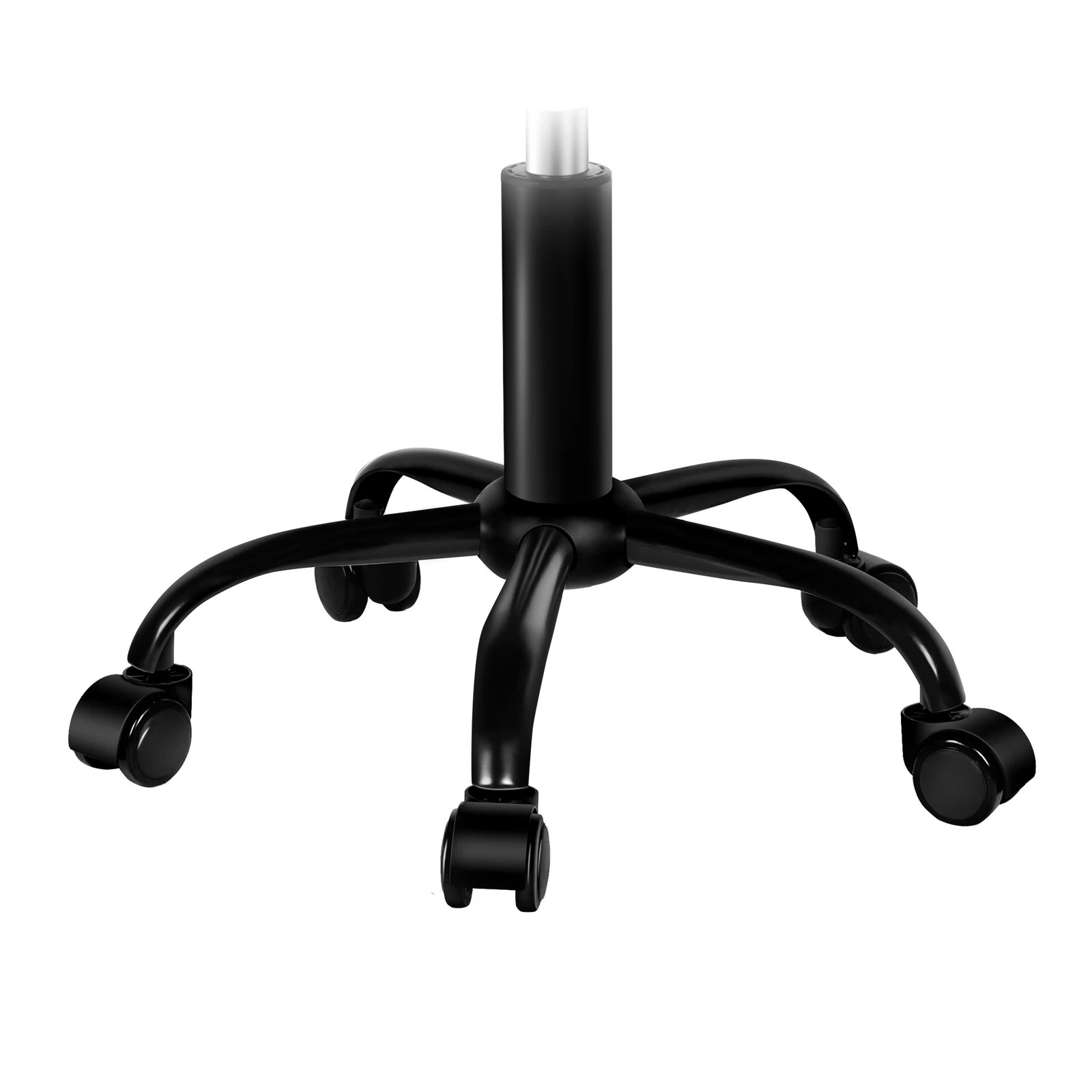 4 Alfordson 2x Salon Stool Square Swivel Barber Hair Chair - All Black, 4 of 10