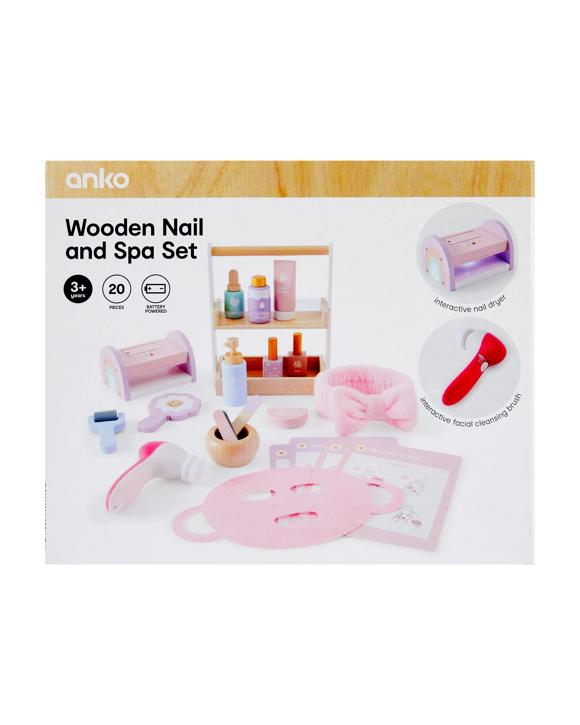 20 Piece Wooden Nail and Spa Set - Kmart