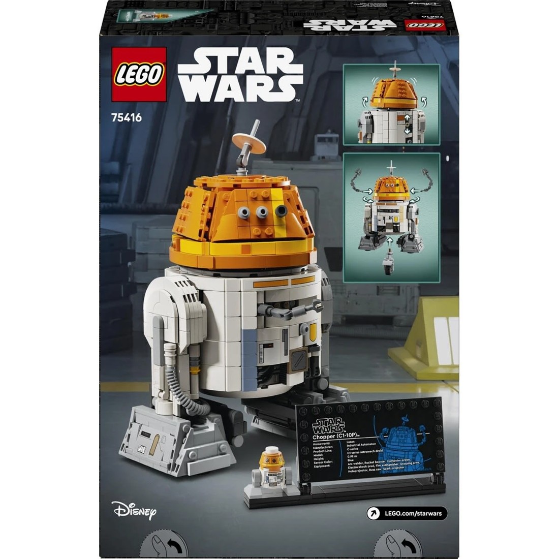 9 LEGO Star Wars Chopper (C1-10P) Astromech Droid 75416, 9 of 9