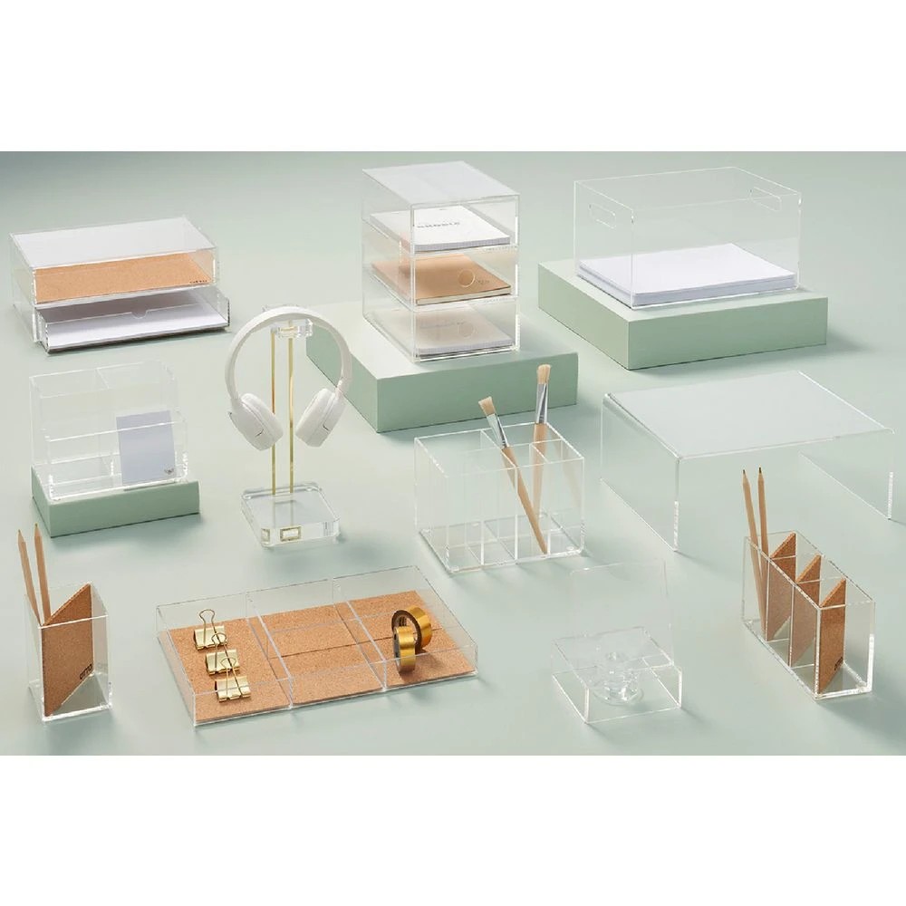 5 Otto 3 High Desktop Drawers Acrylic Clear, 5 of 6