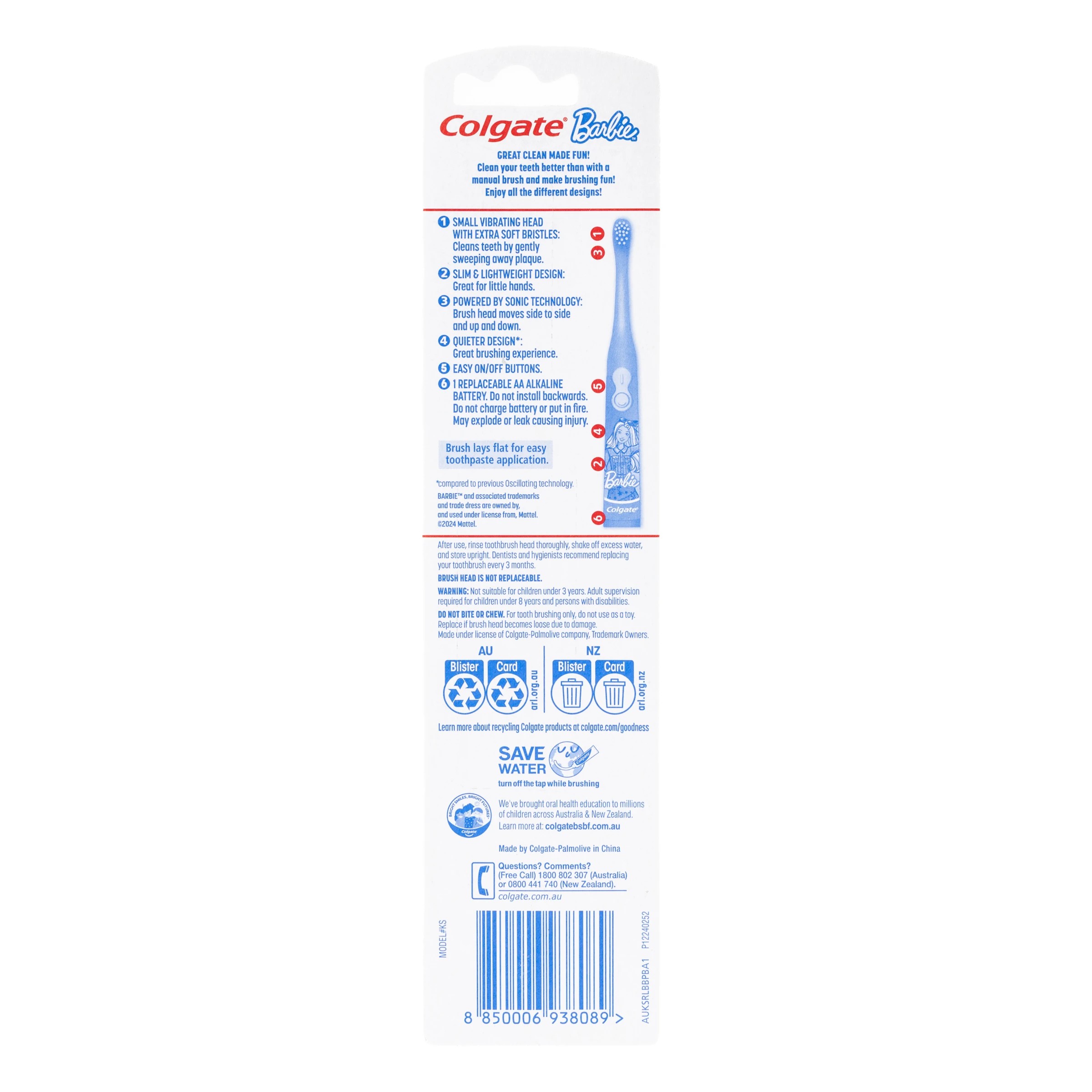 2 Colgate Kids Battery Powered Toothbrush - Assorted, 2 of 9