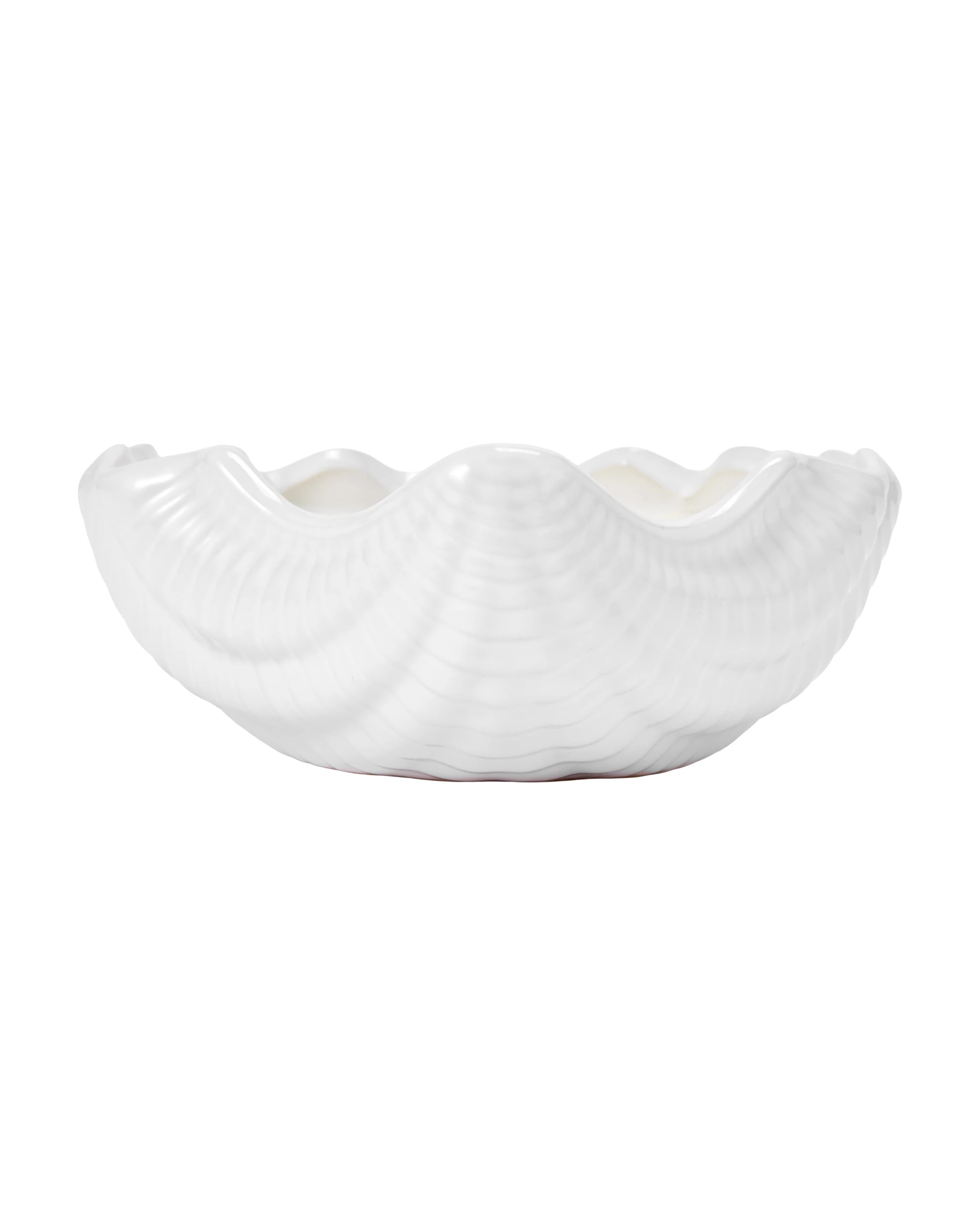 1 Clam Ceramic Decor Candle, 1 of 5